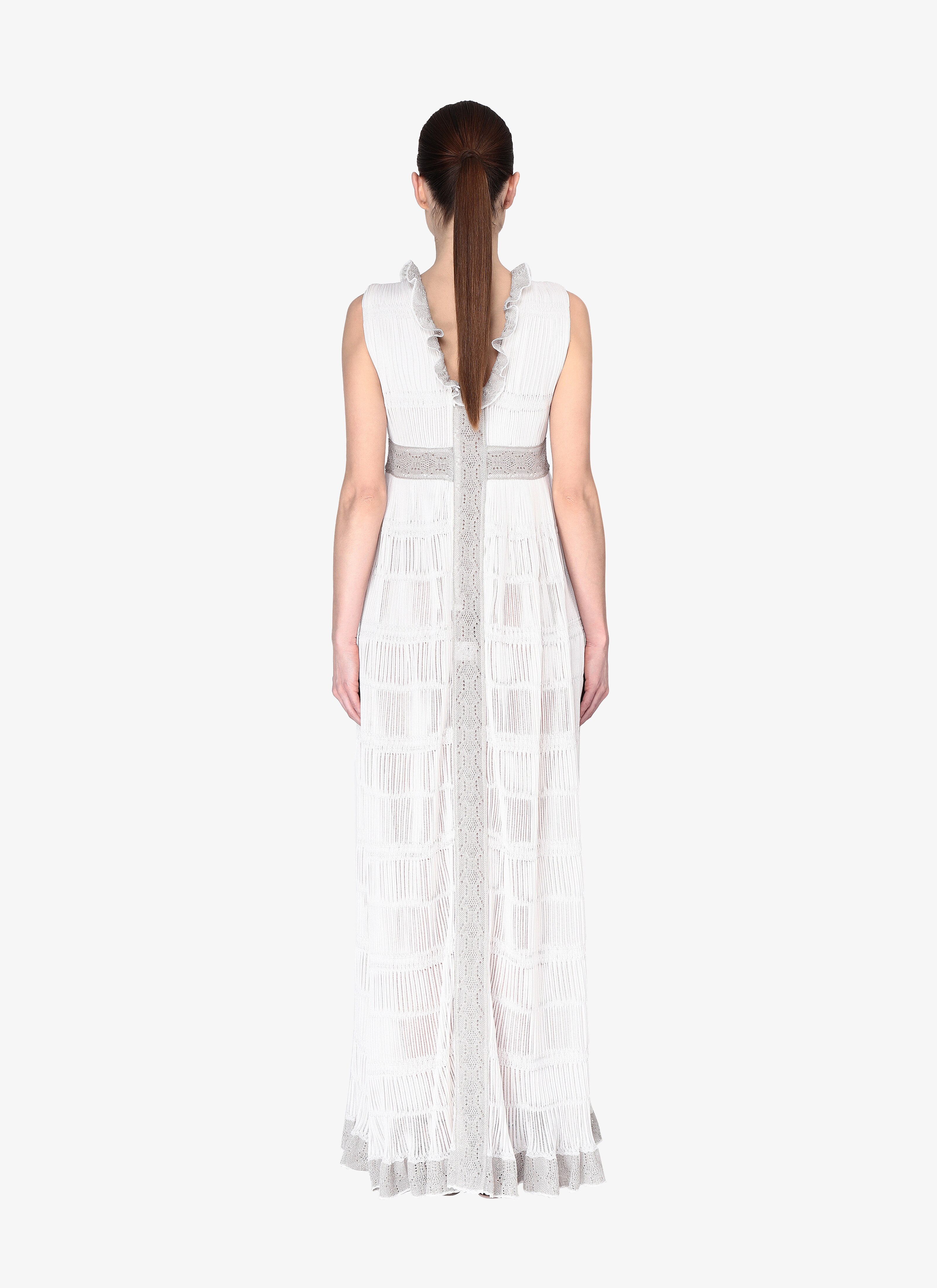 Long Open Back Dress Long Open Back Dress - maison-alaia.com