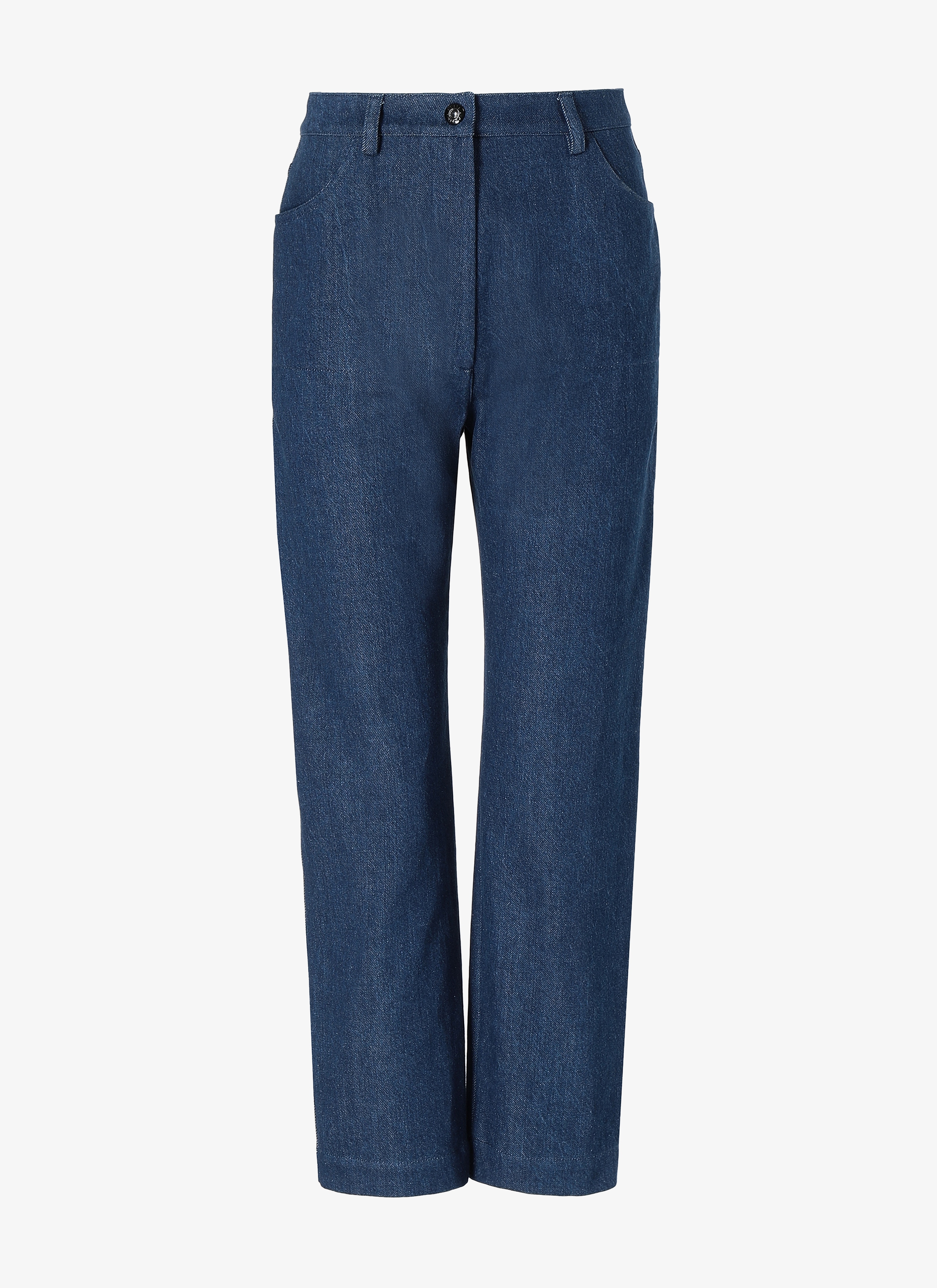 ALAÏA TROUSERS BLU MARINO
