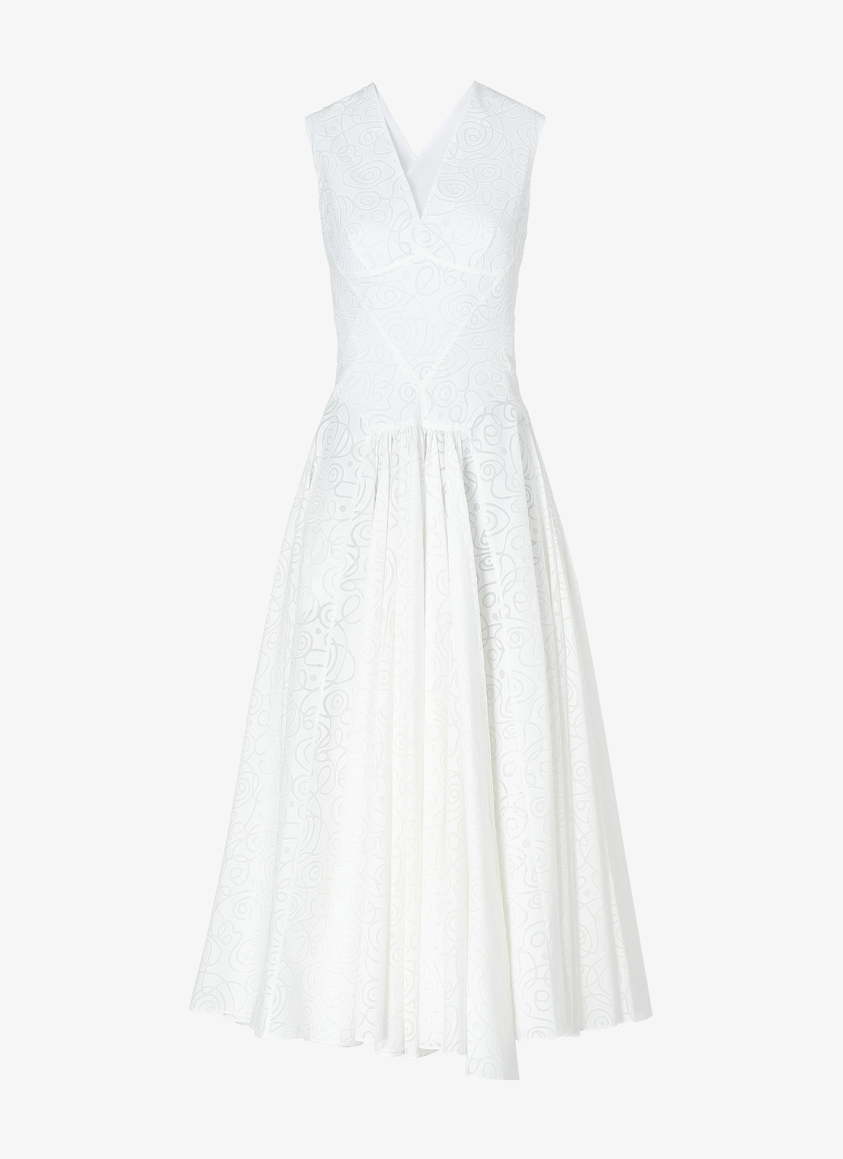 ALAÏA WEIß  DRESS SPIRALE WHITE