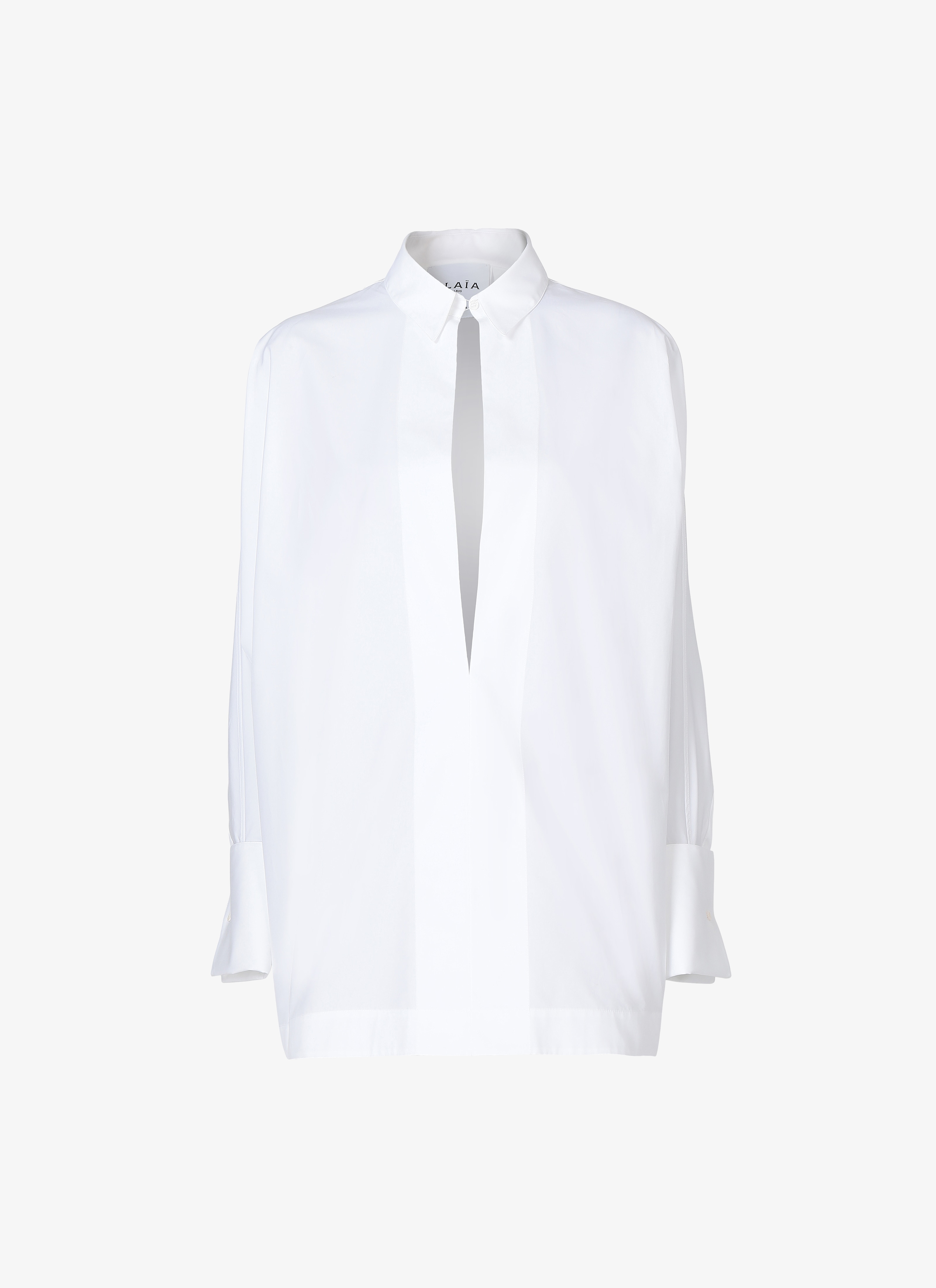 ALAÏA WHITE  SHIRT POPELINE JAPONAISE WHITE