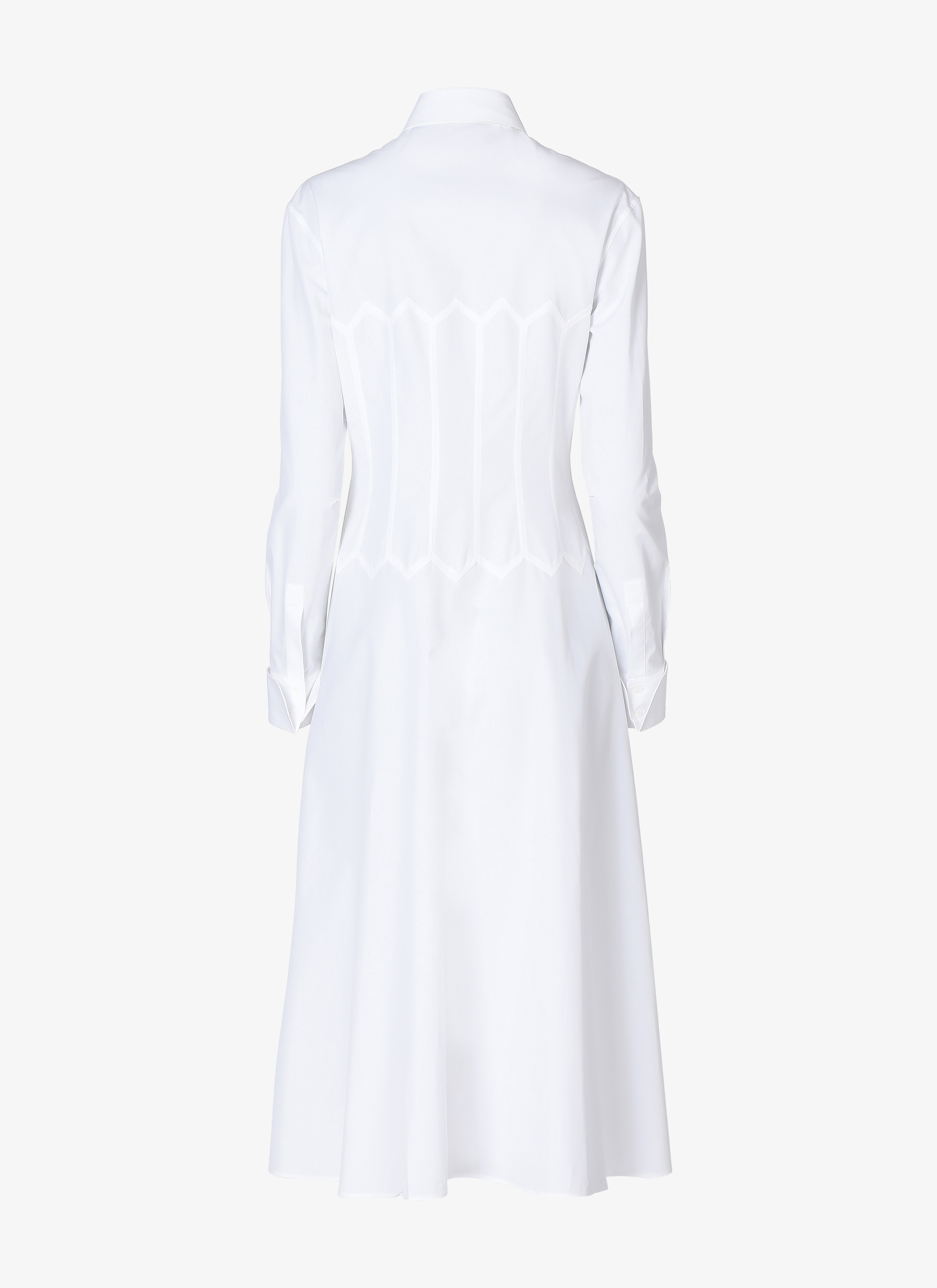 Long-Sleeved Shirt Dress Long-Sleeved Shirt Dress - maison-alaia.com