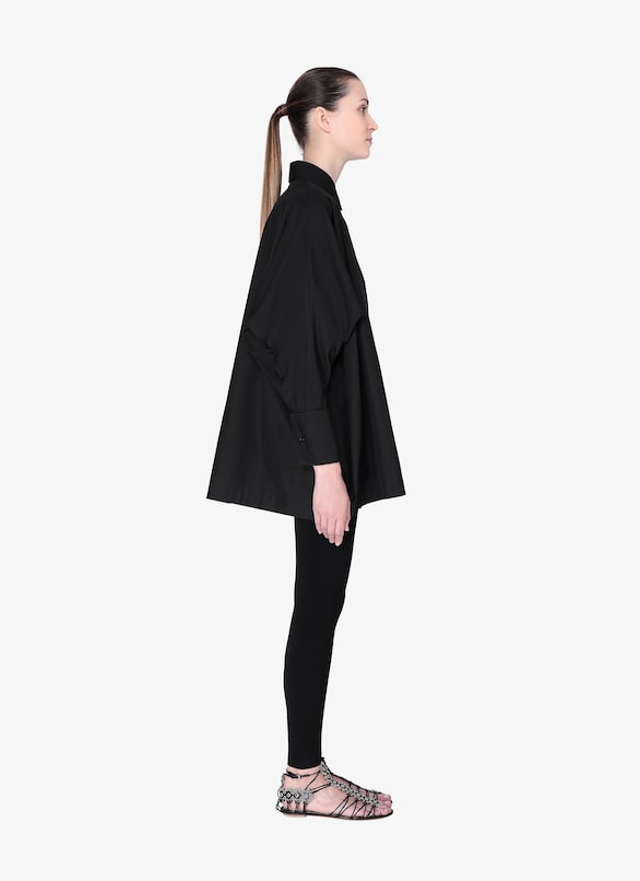 SHIRT POPELINE JAPONAISE BLACK ALAÏA BLACK  SHIRT POPELINE JAPONAISE BLACK