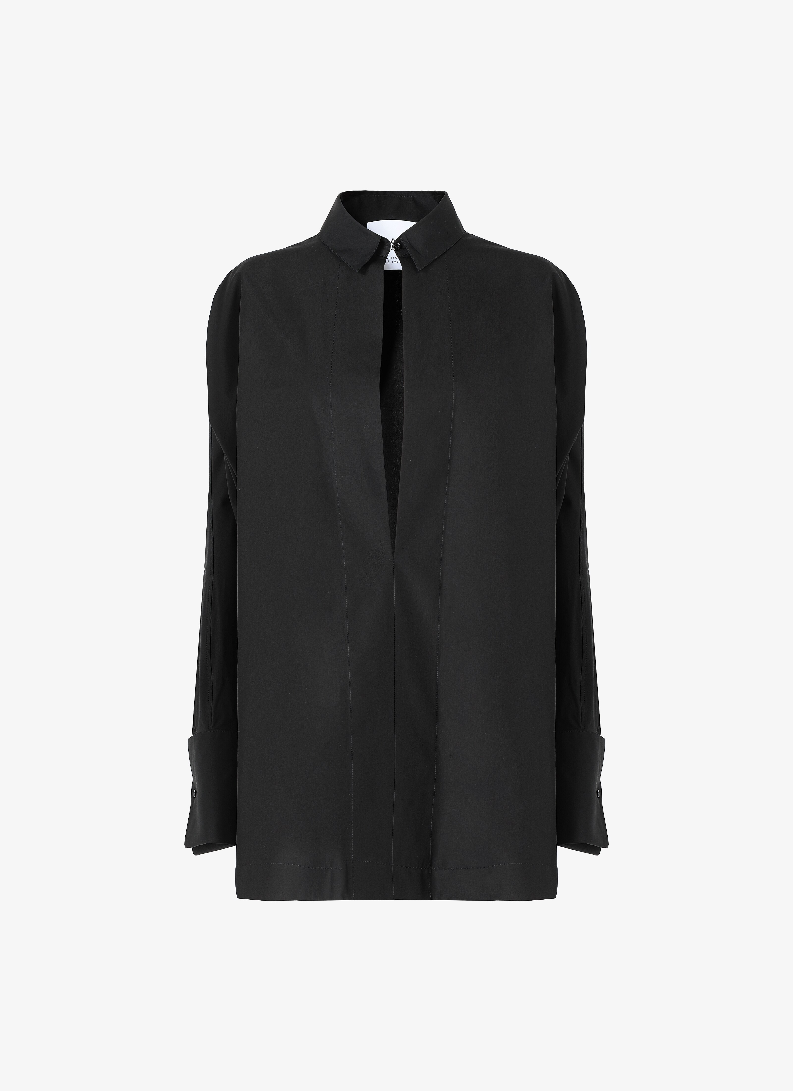 ALAÏA NOIR  CHEMISE POPELINE JAPONAISE NOIR