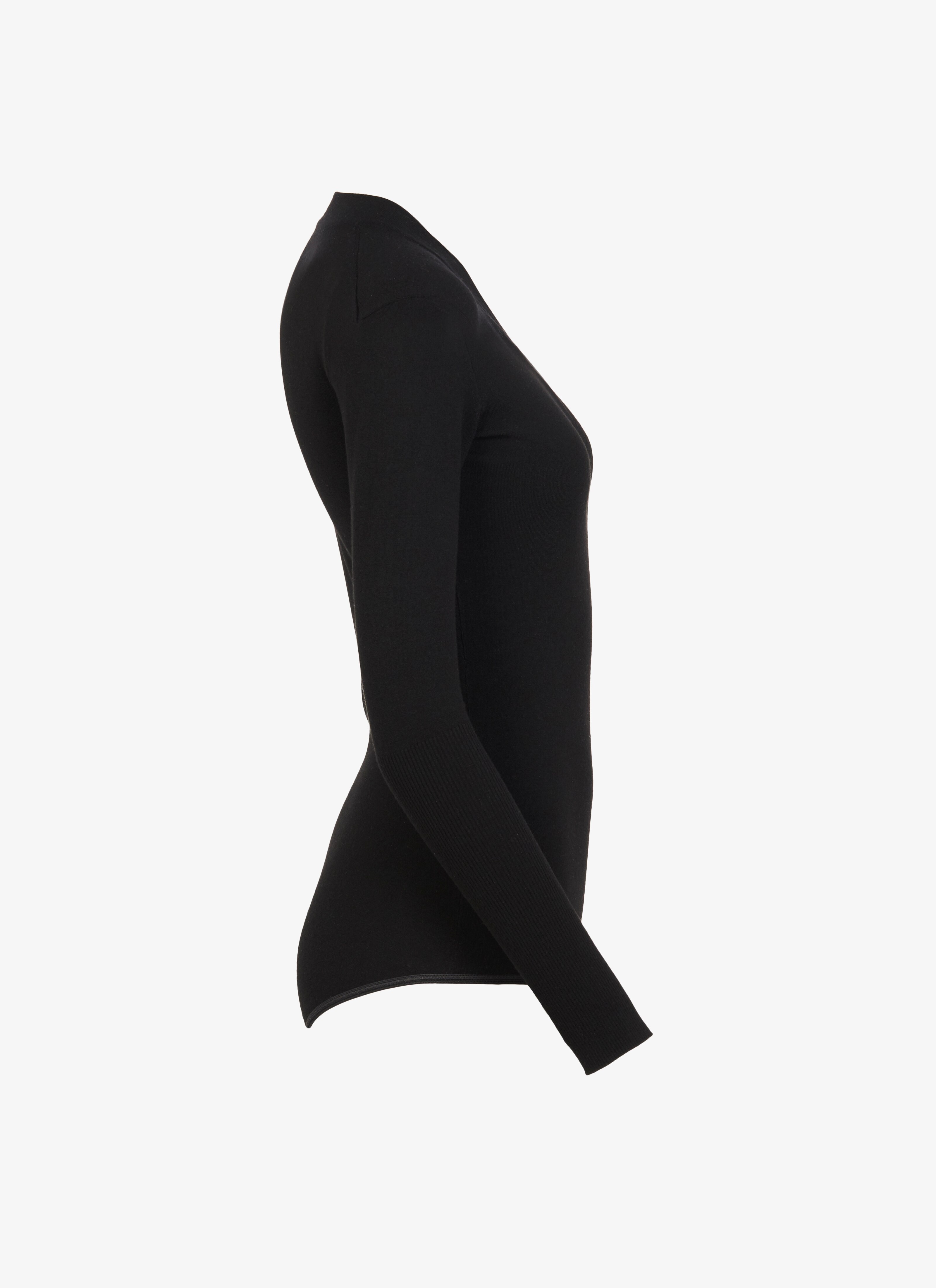 Wool-Blend V-Neck Bodysuit Wool-Blend V-Neck Bodysuit - maison-alaia.com
