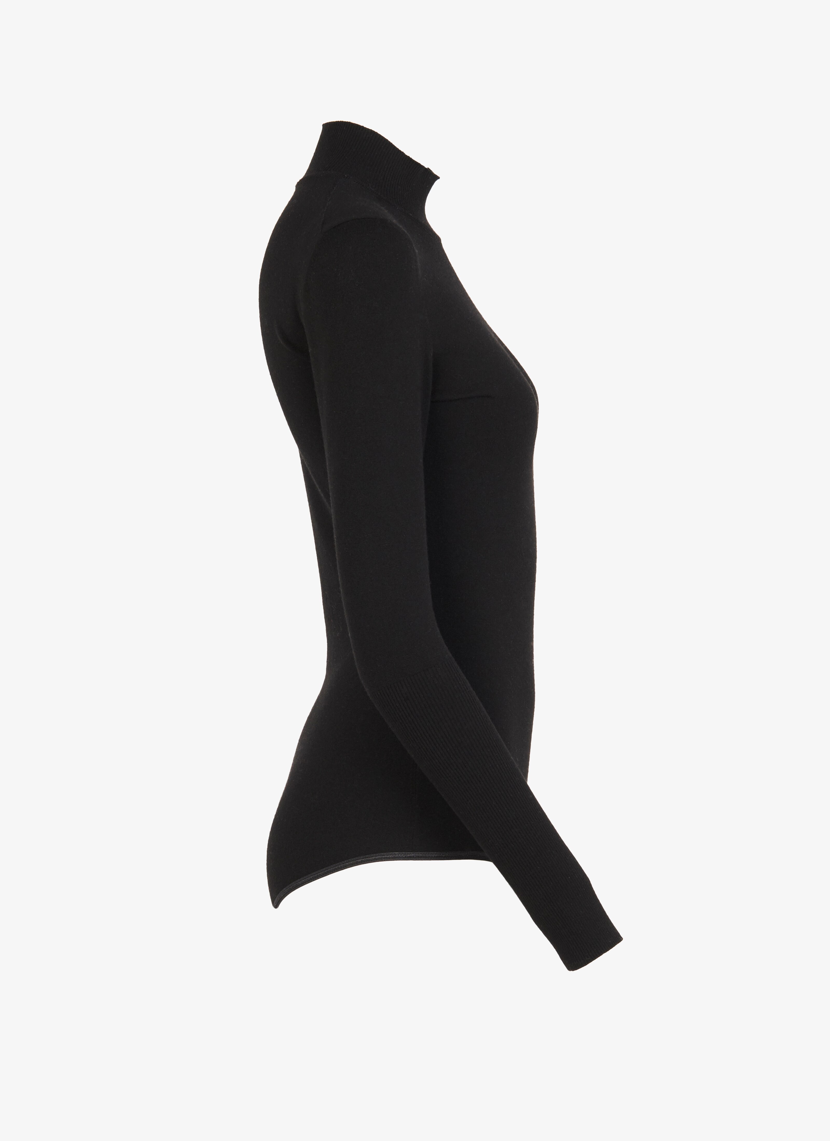 Wool-Blend High-Neck Bodysuit Wool-Blend High-Neck Bodysuit - maison-alaia.com