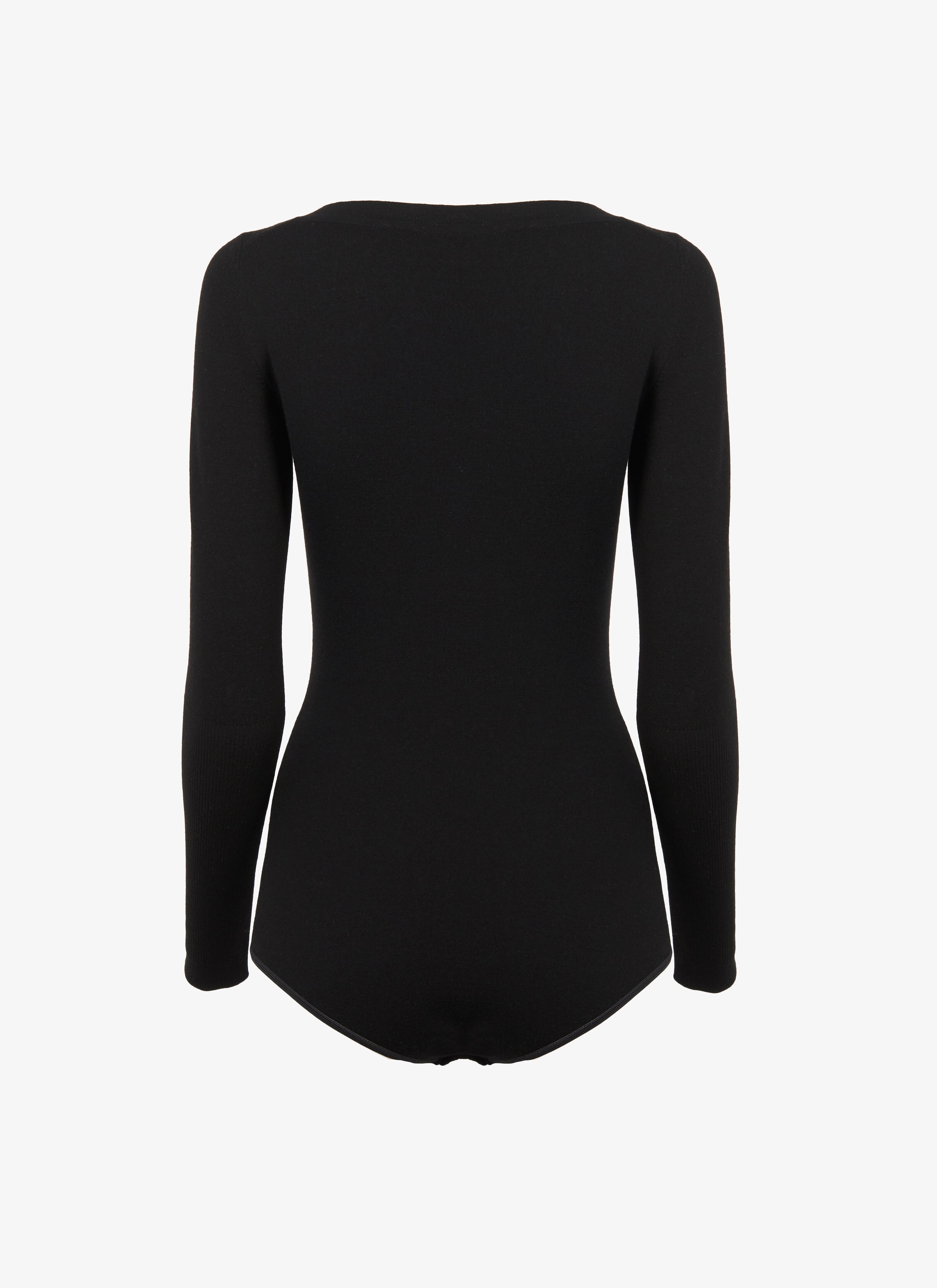 Wool-Blend Boat-Neck Bodysuit Wool-Blend Boat-Neck Bodysuit - maison-alaia.com