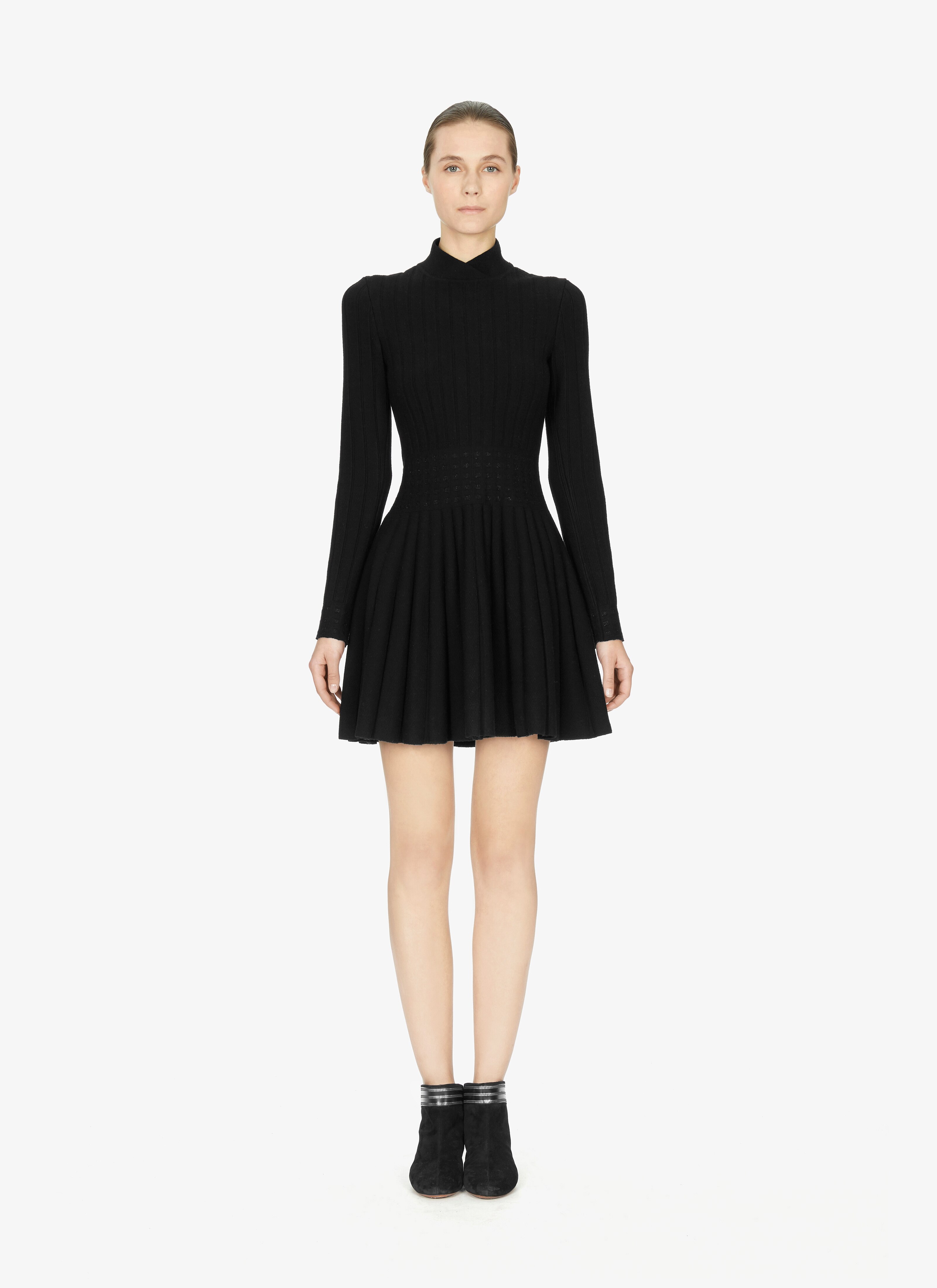 Women's Stretch Wool Sweater Dress | ALAÏA US