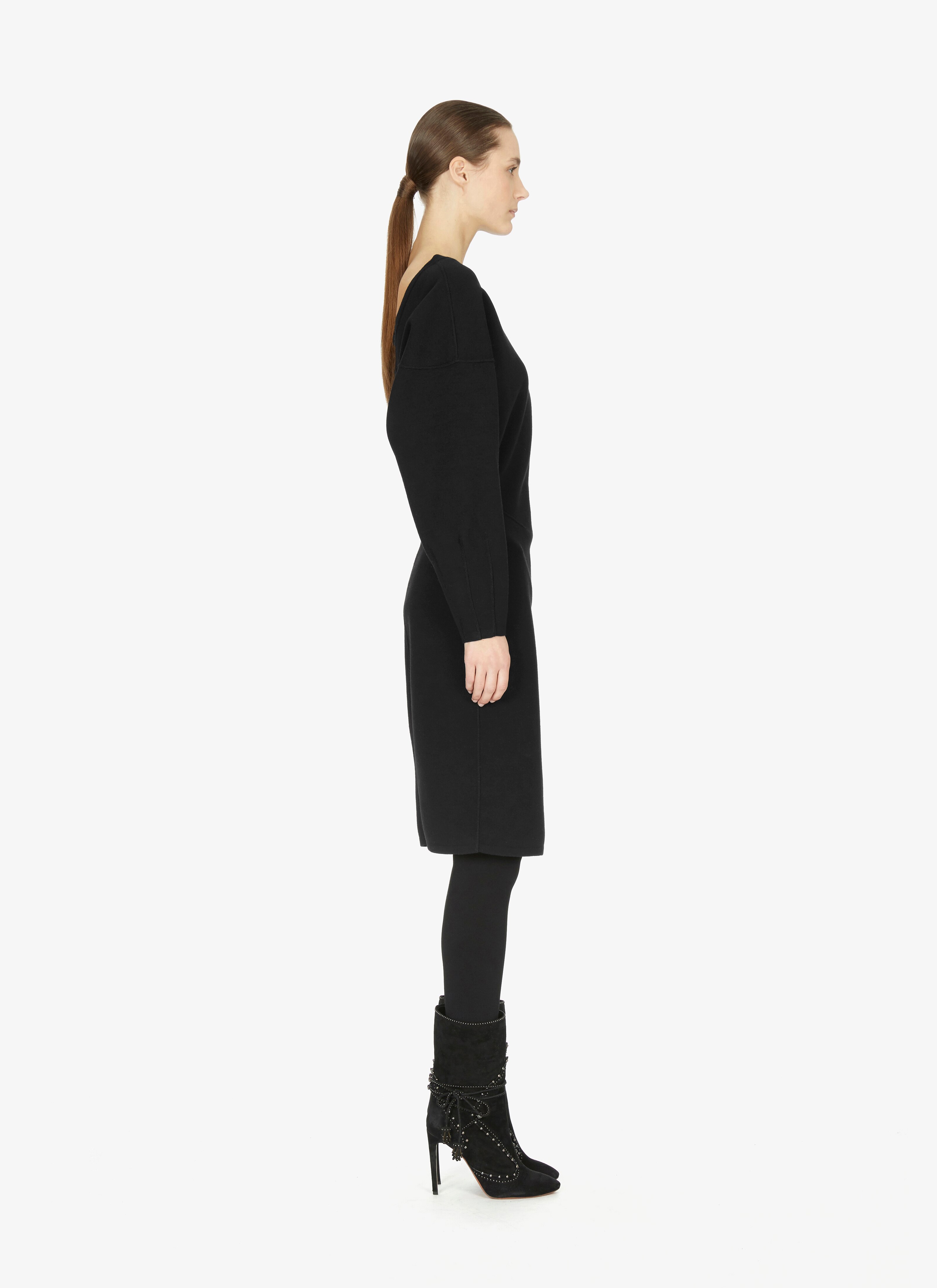 Wool-Blend V-Back Dress Wool-Blend V-Back Dress - maison-alaia.com