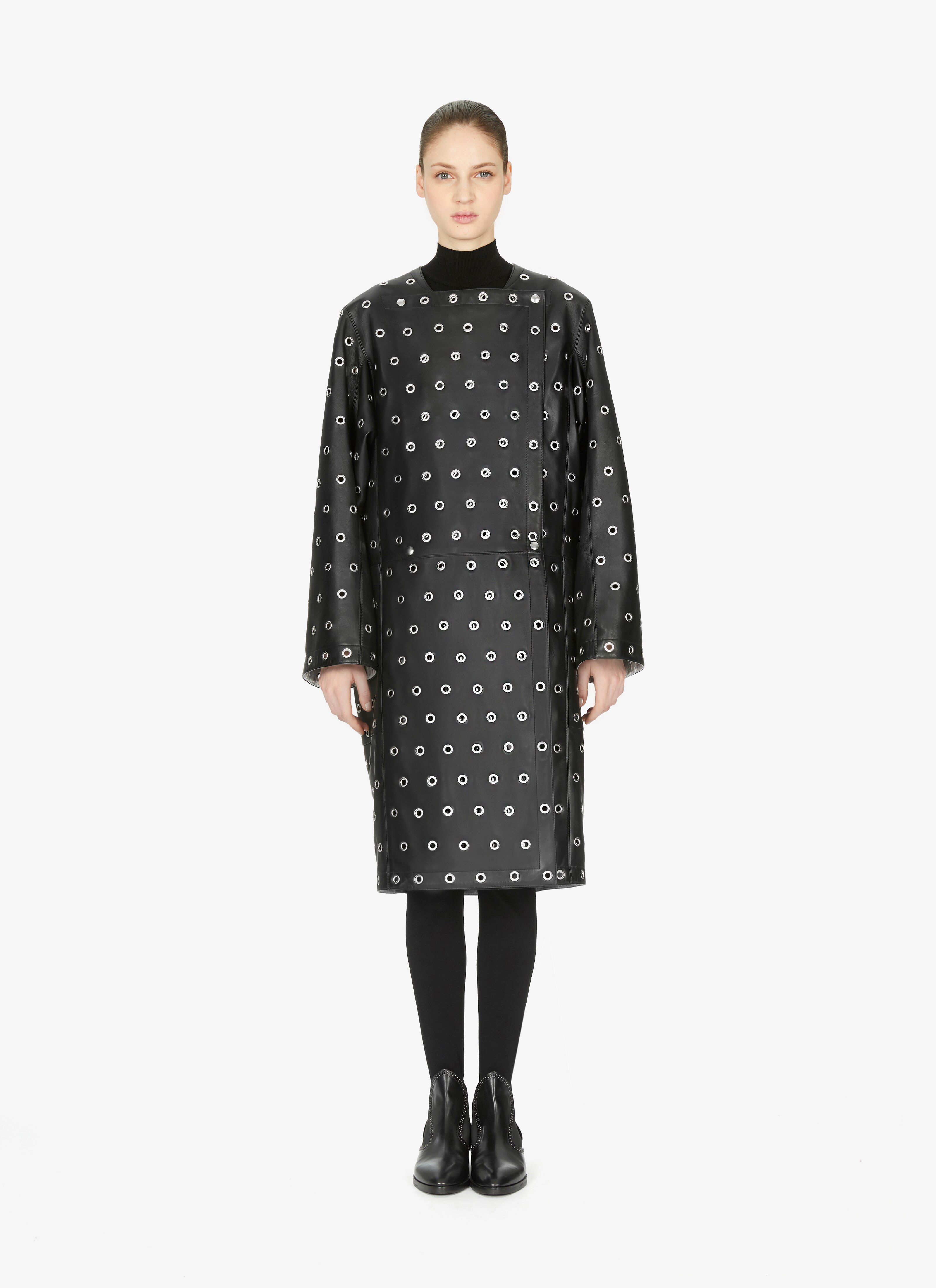 ALAÏA EDITION 1981 Long Lambskin Eyelet Coat ALAÏA EDITION 1981 Long Lambskin Eyelet Coat - maison-alaia.com