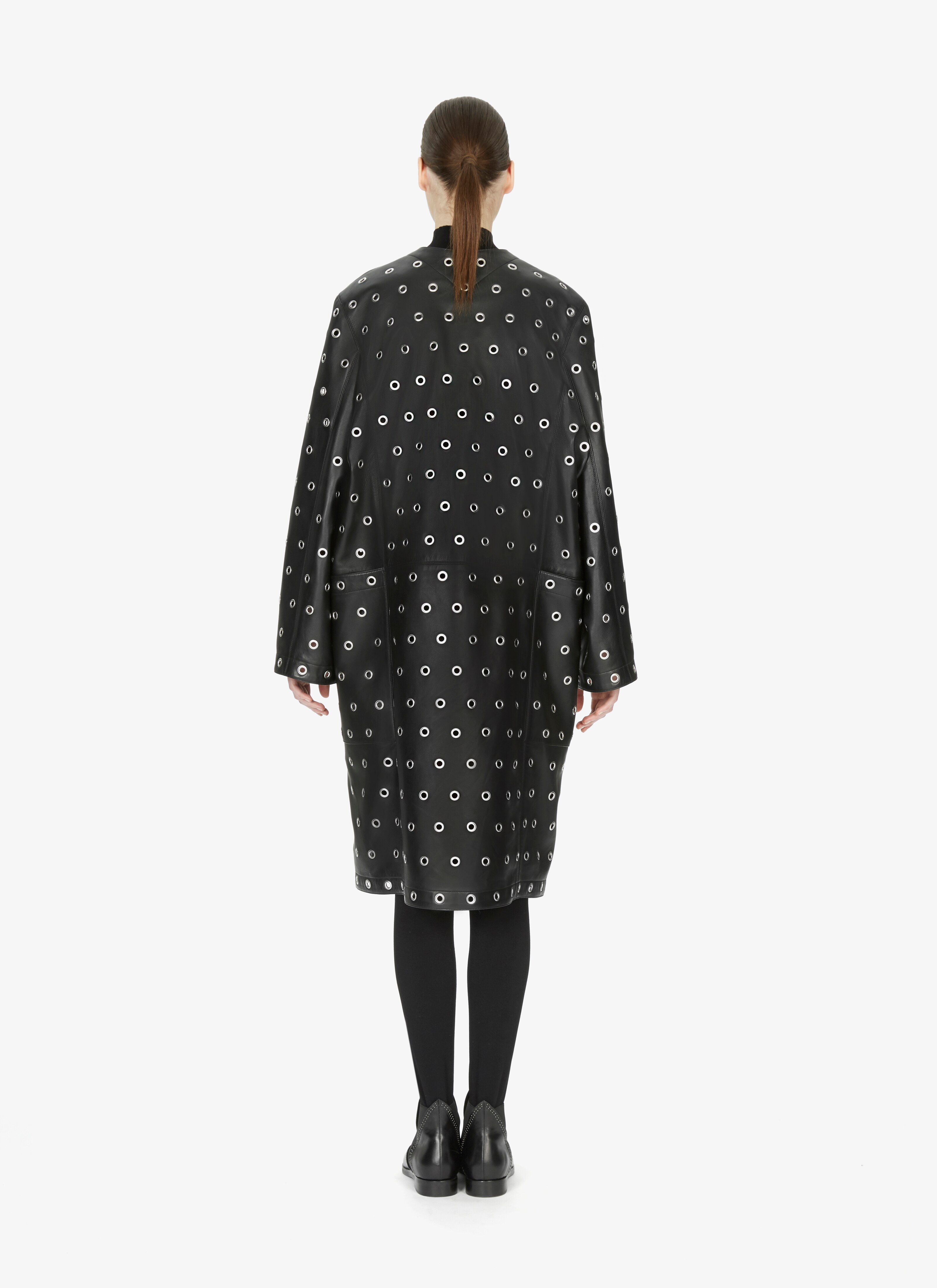 ALAÏA EDITION 1981 Long Lambskin Eyelet Coat ALAÏA EDITION 1981 Long Lambskin Eyelet Coat - maison-alaia.com