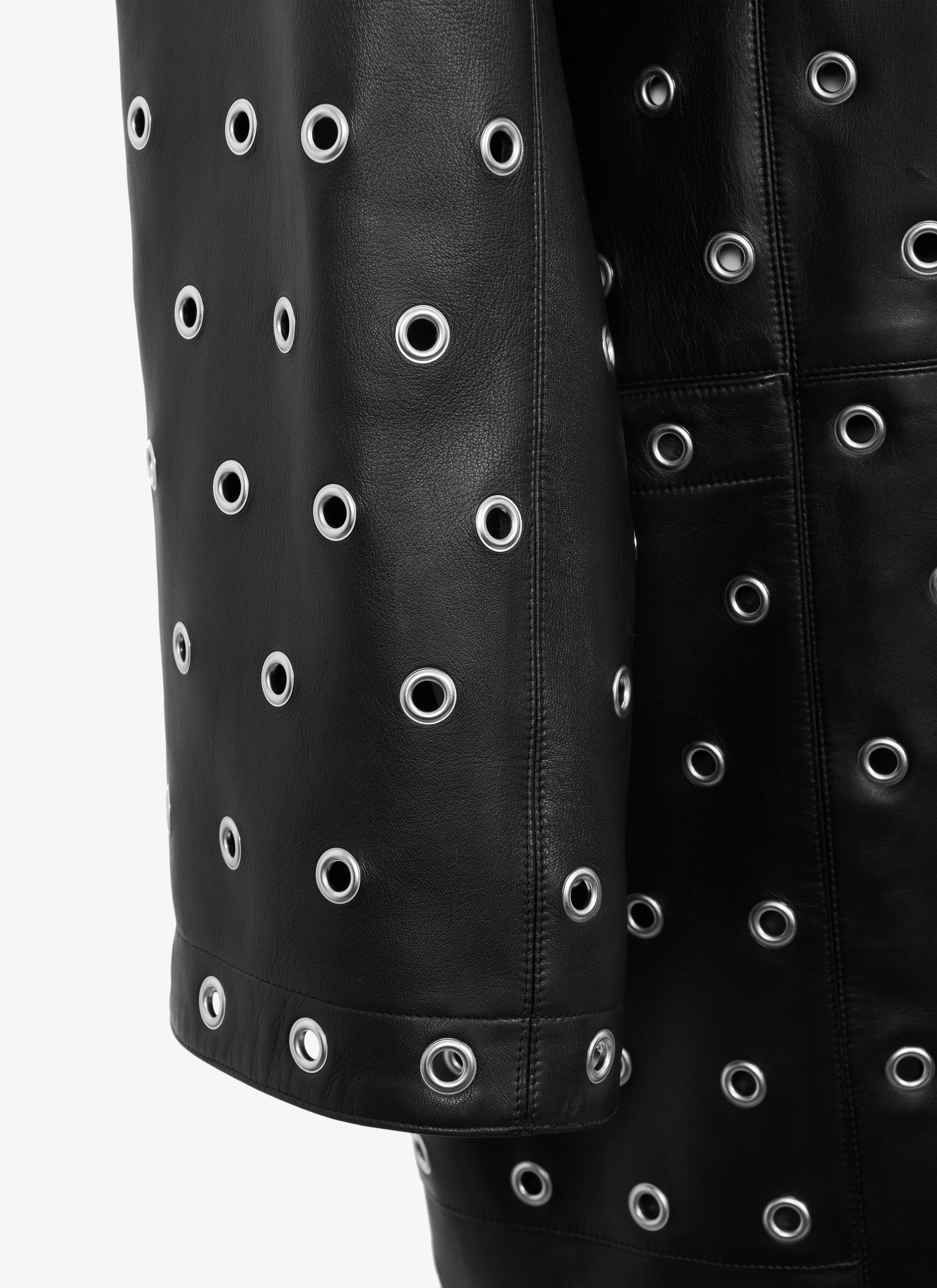 ALAÏA EDITION 1981 Long Lambskin Eyelet Coat ALAÏA EDITION 1981 Long Lambskin Eyelet Coat - maison-alaia.com