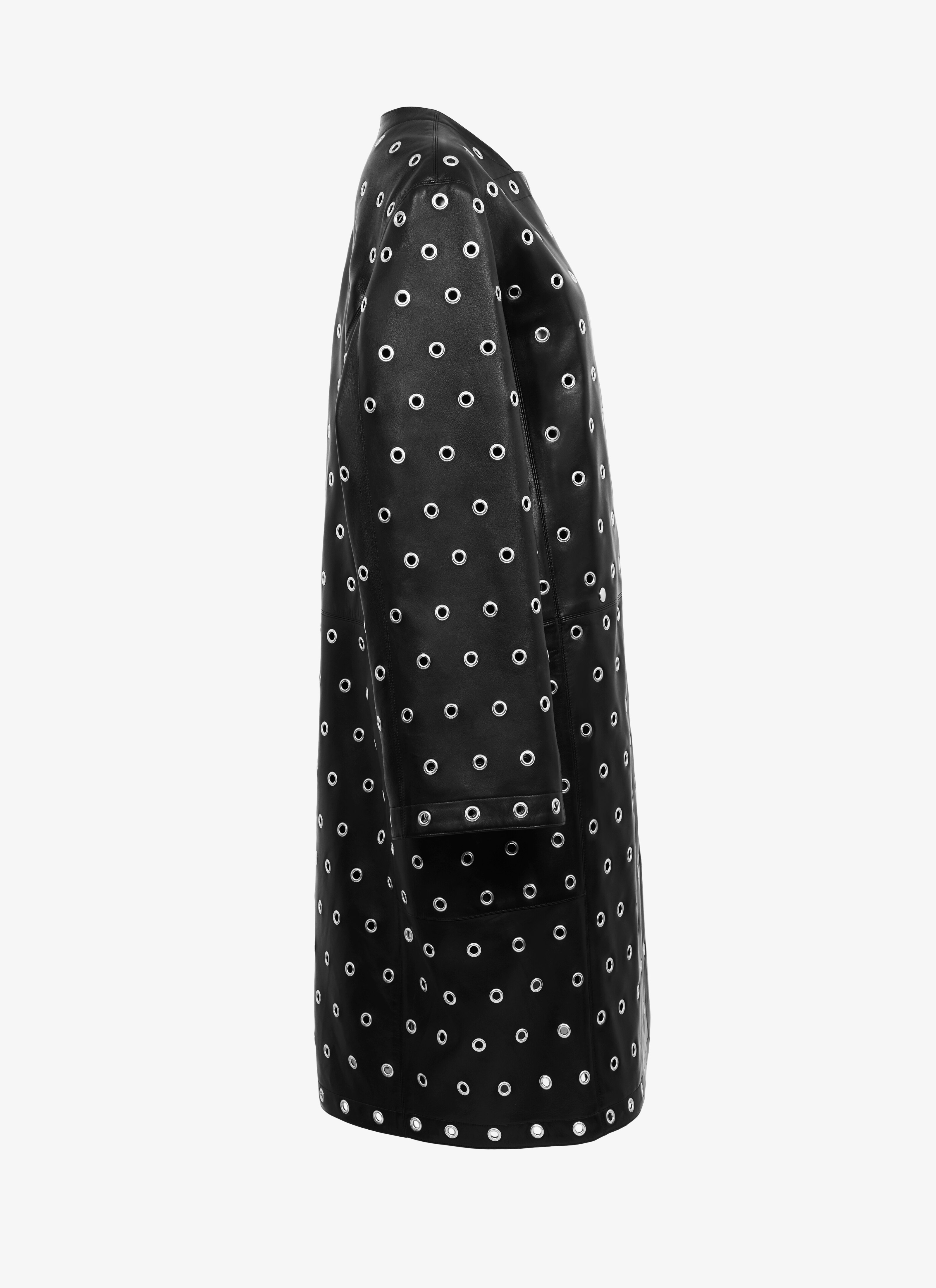 ALAÏA EDITION 1981 Long Lambskin Eyelet Coat ALAÏA EDITION 1981 Long Lambskin Eyelet Coat - maison-alaia.com