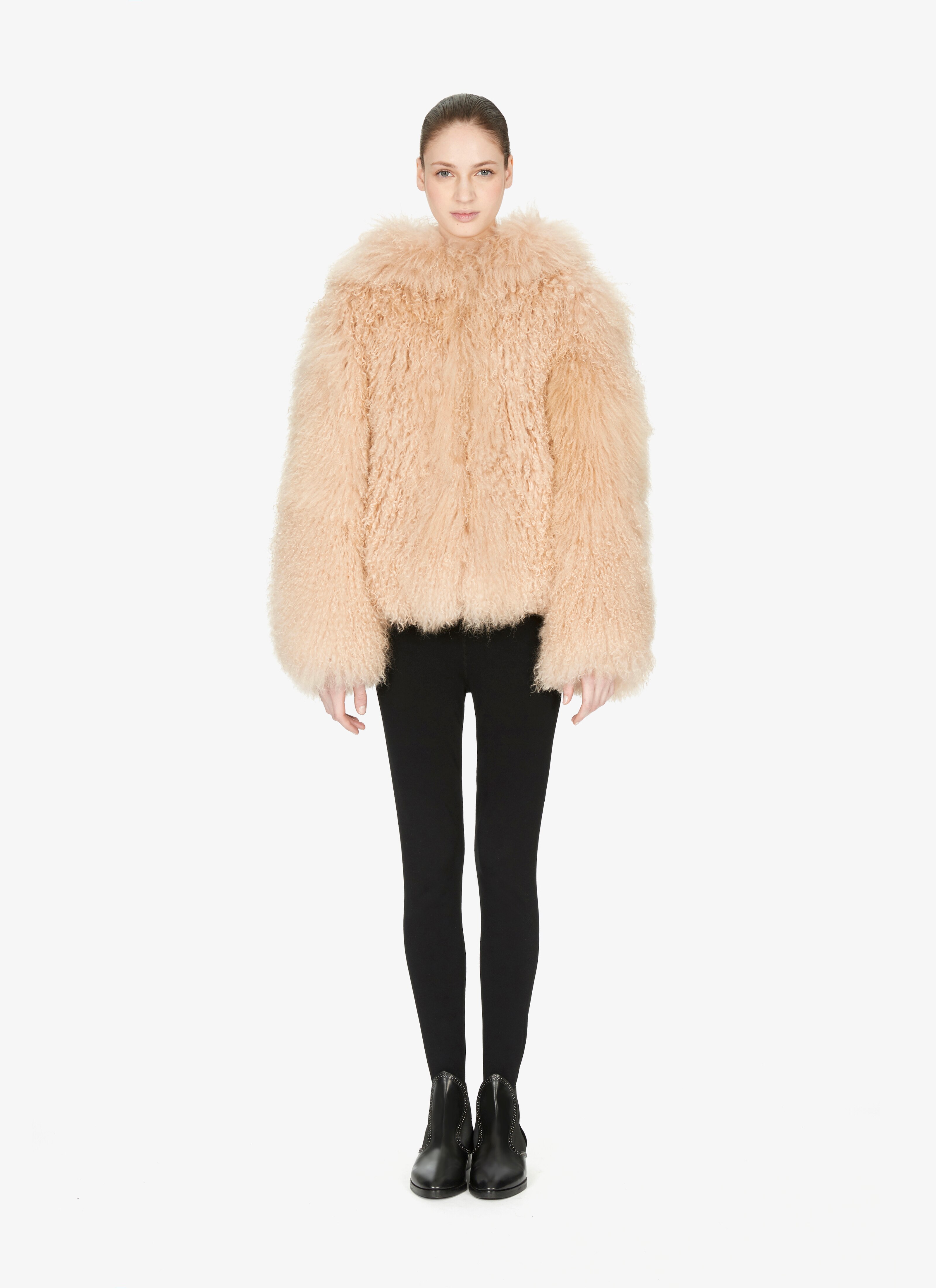 Mongolia Lambskin Hooded Jacket Mongolia Lambskin Hooded Jacket - maison-alaia.com