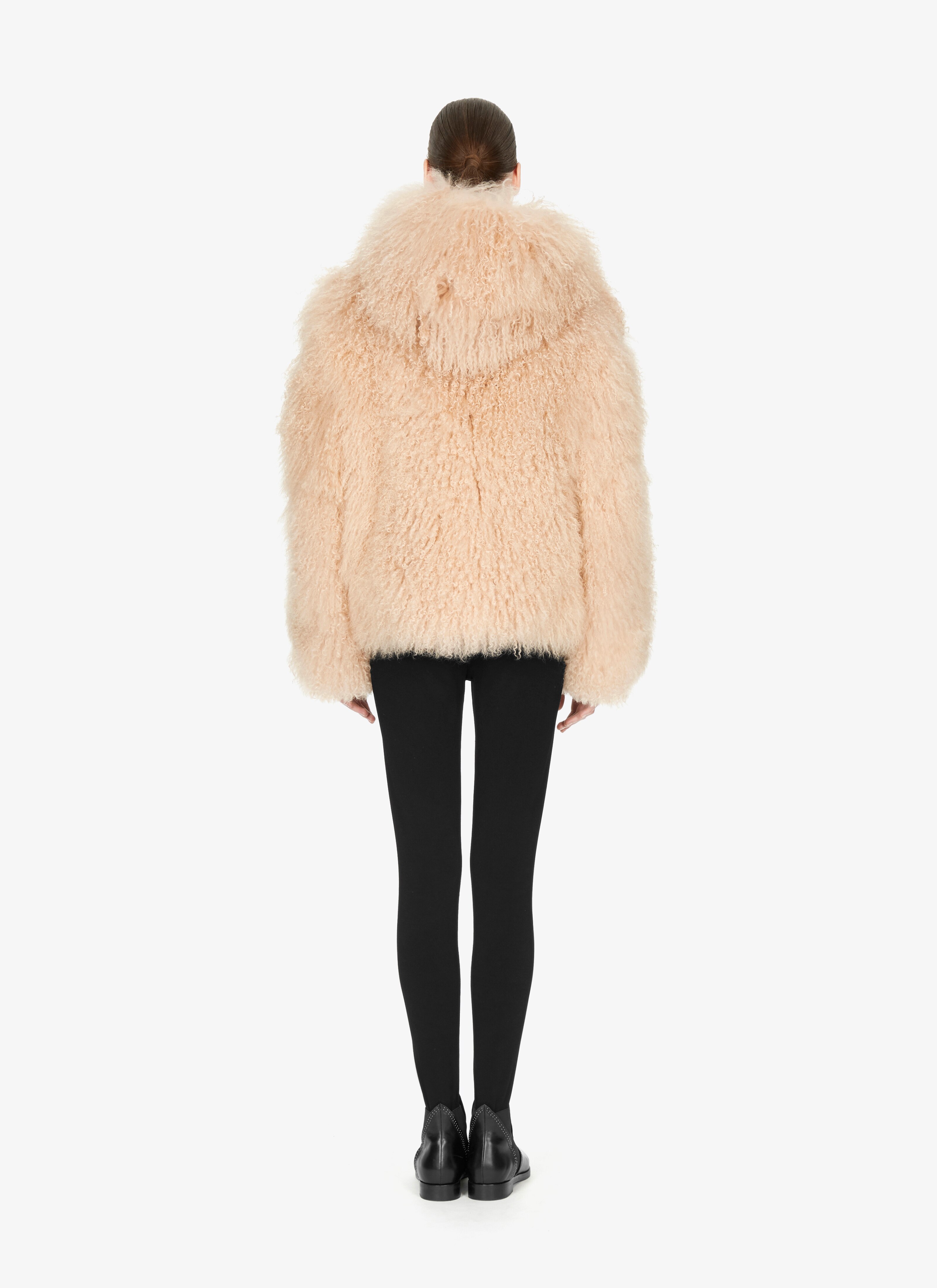 Mongolia Lambskin Hooded Jacket Mongolia Lambskin Hooded Jacket - maison-alaia.com