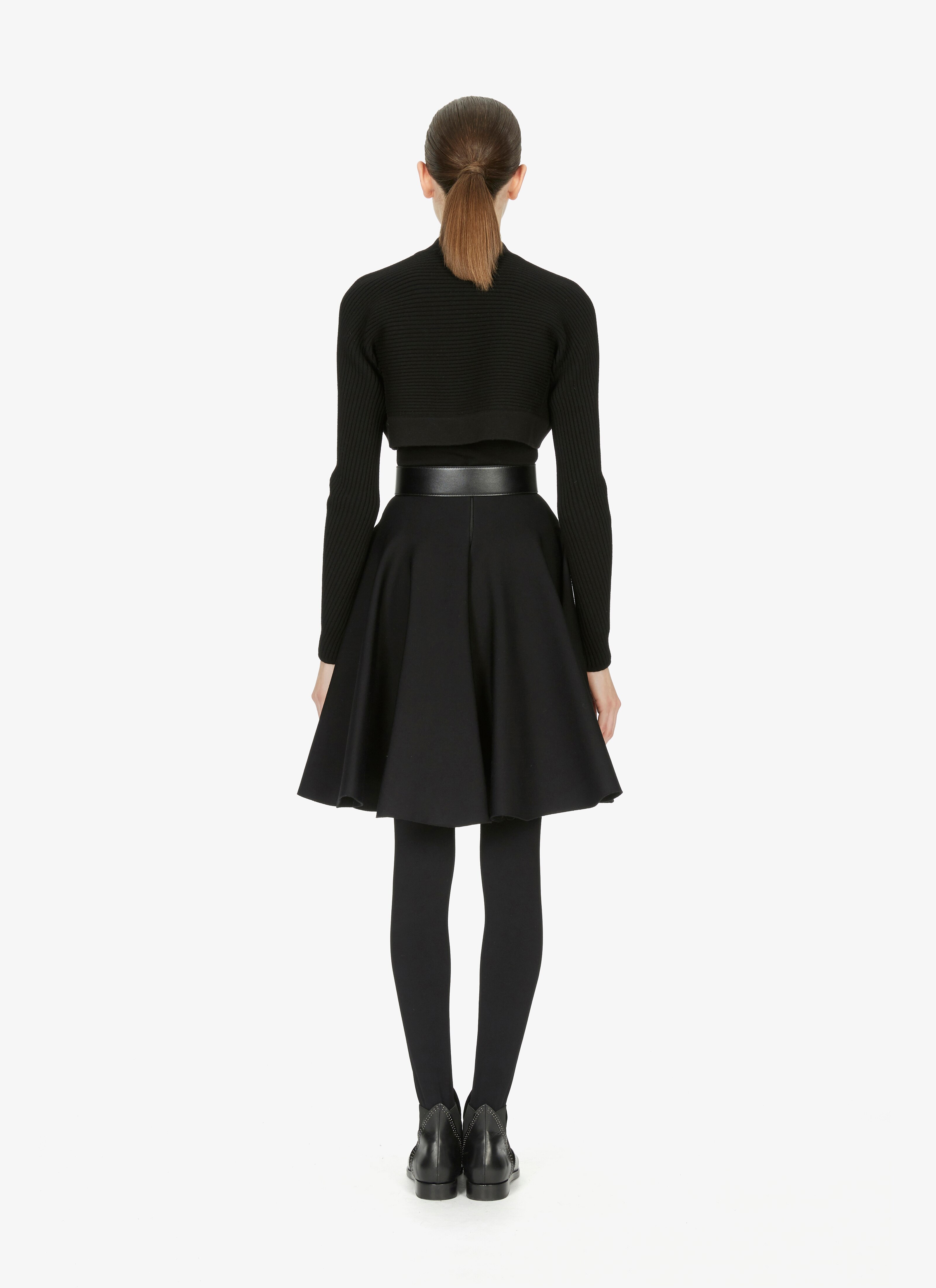 Wool-Blend Ribbed Bolero Jacket Wool-Blend Ribbed Bolero Jacket - maison-alaia.com