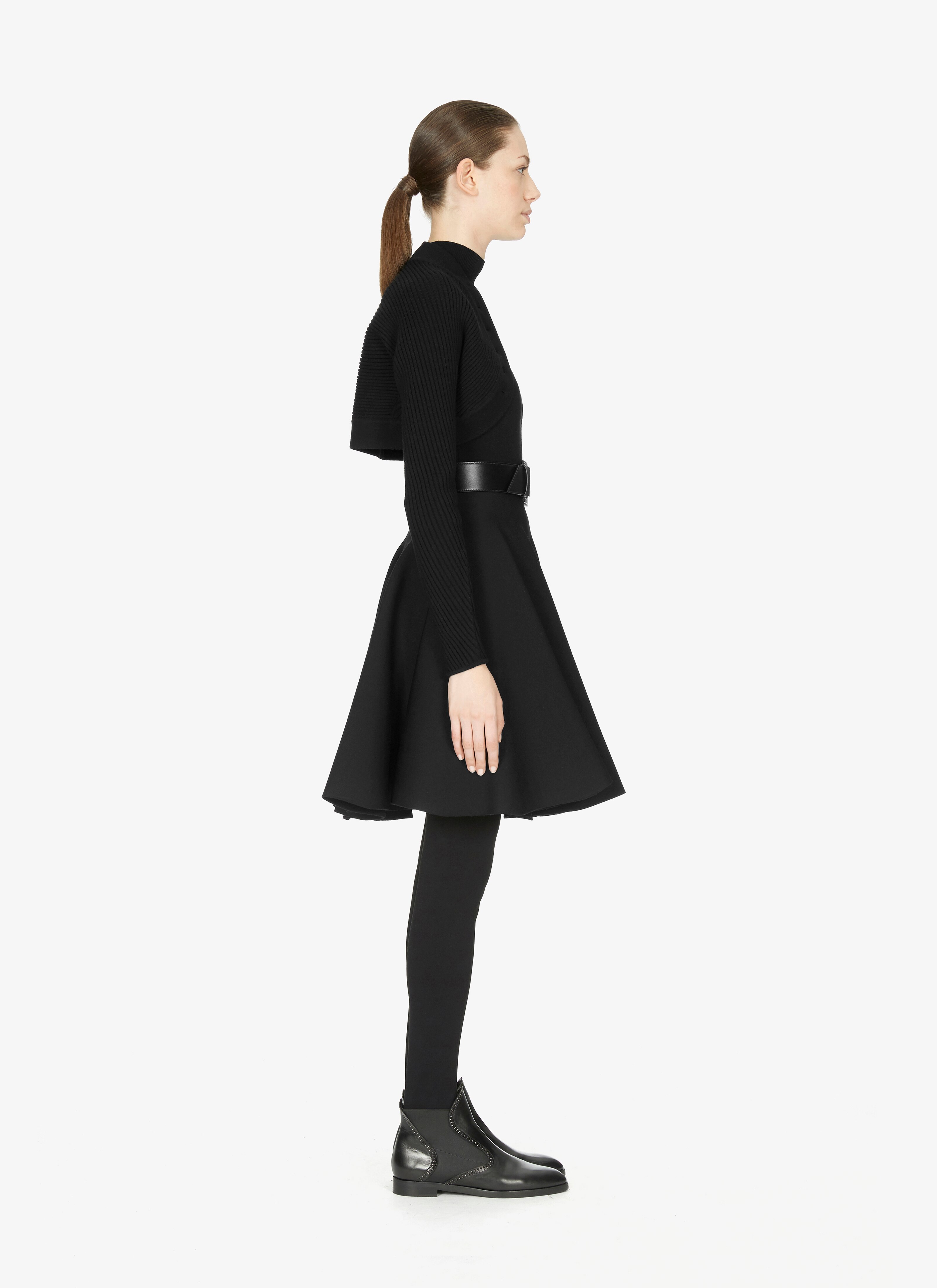 Wool-Blend Ribbed Bolero Jacket Wool-Blend Ribbed Bolero Jacket - maison-alaia.com