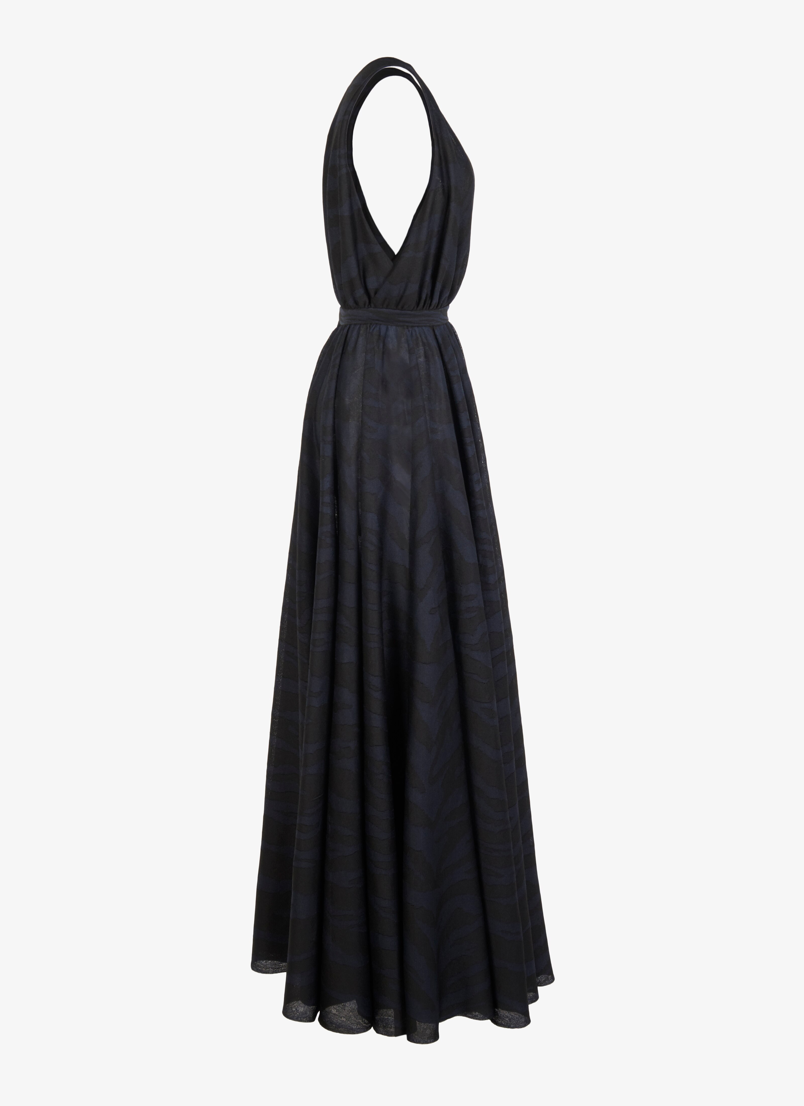 Silk-Blend Zebra Dress Silk-Blend Zebra Dress - maison-alaia.com