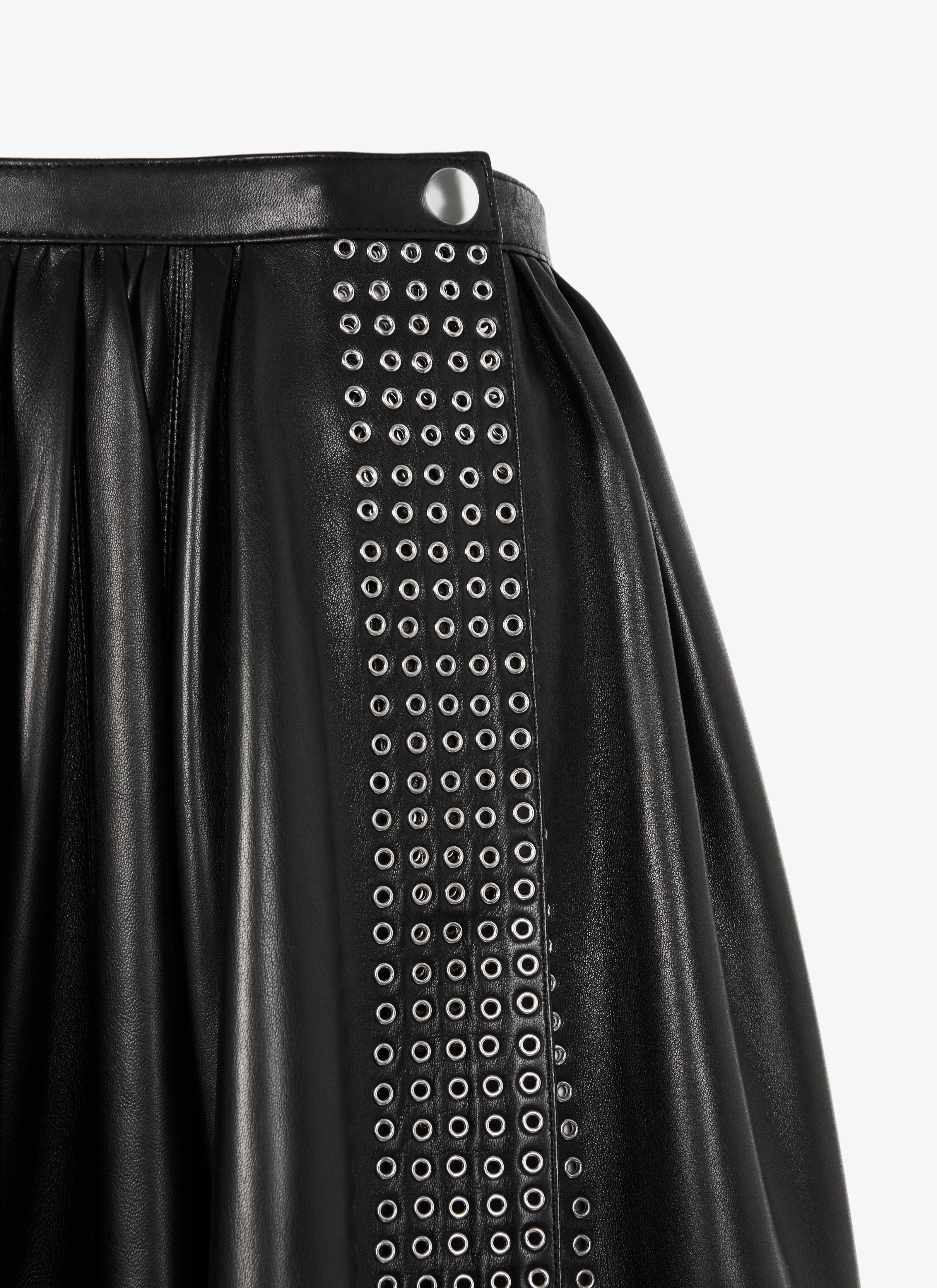 Draped Lambskin Short Skirt Draped Lambskin Short Skirt - maison-alaia.com