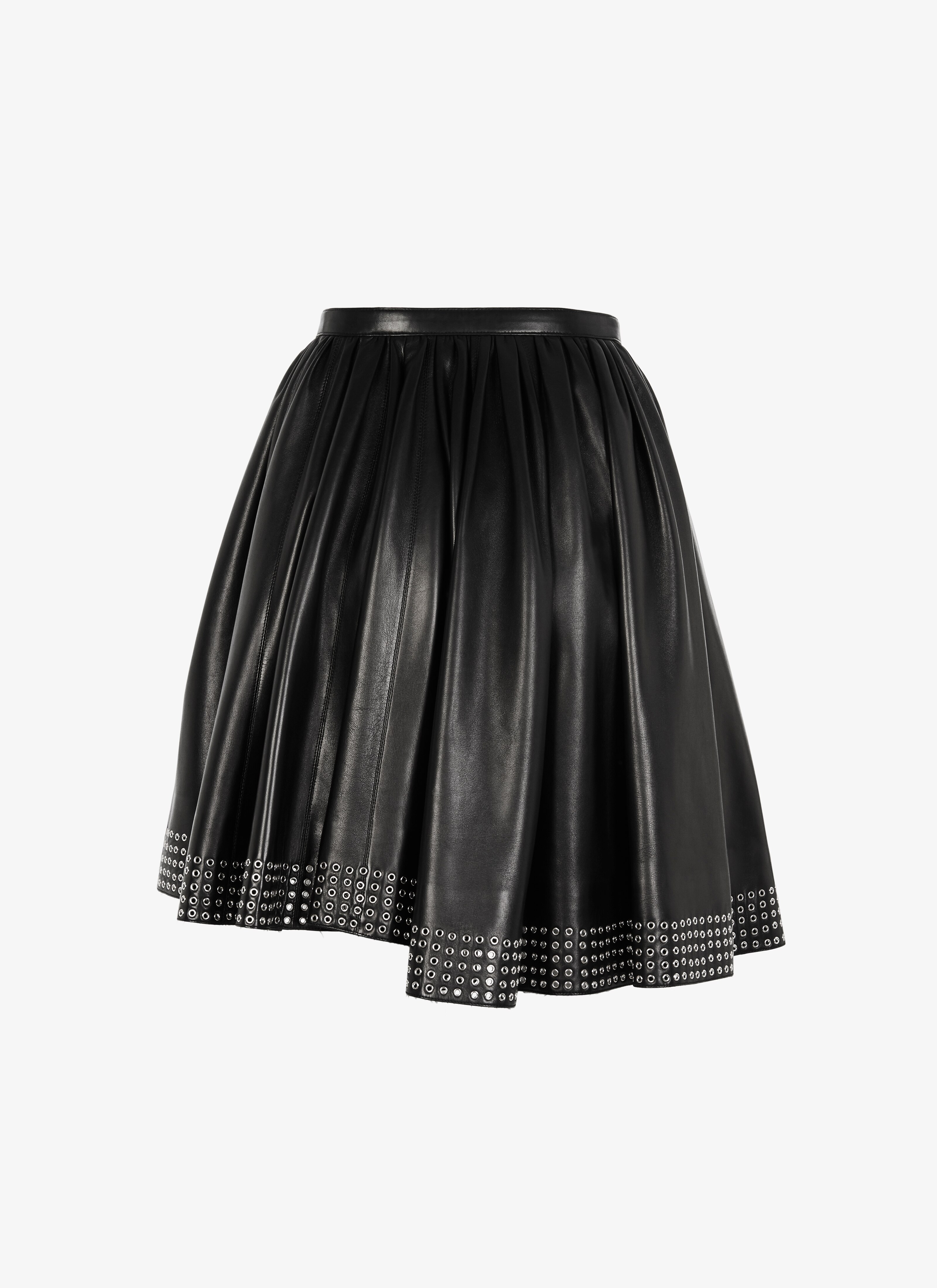 Draped Lambskin Short Skirt Draped Lambskin Short Skirt - maison-alaia.com