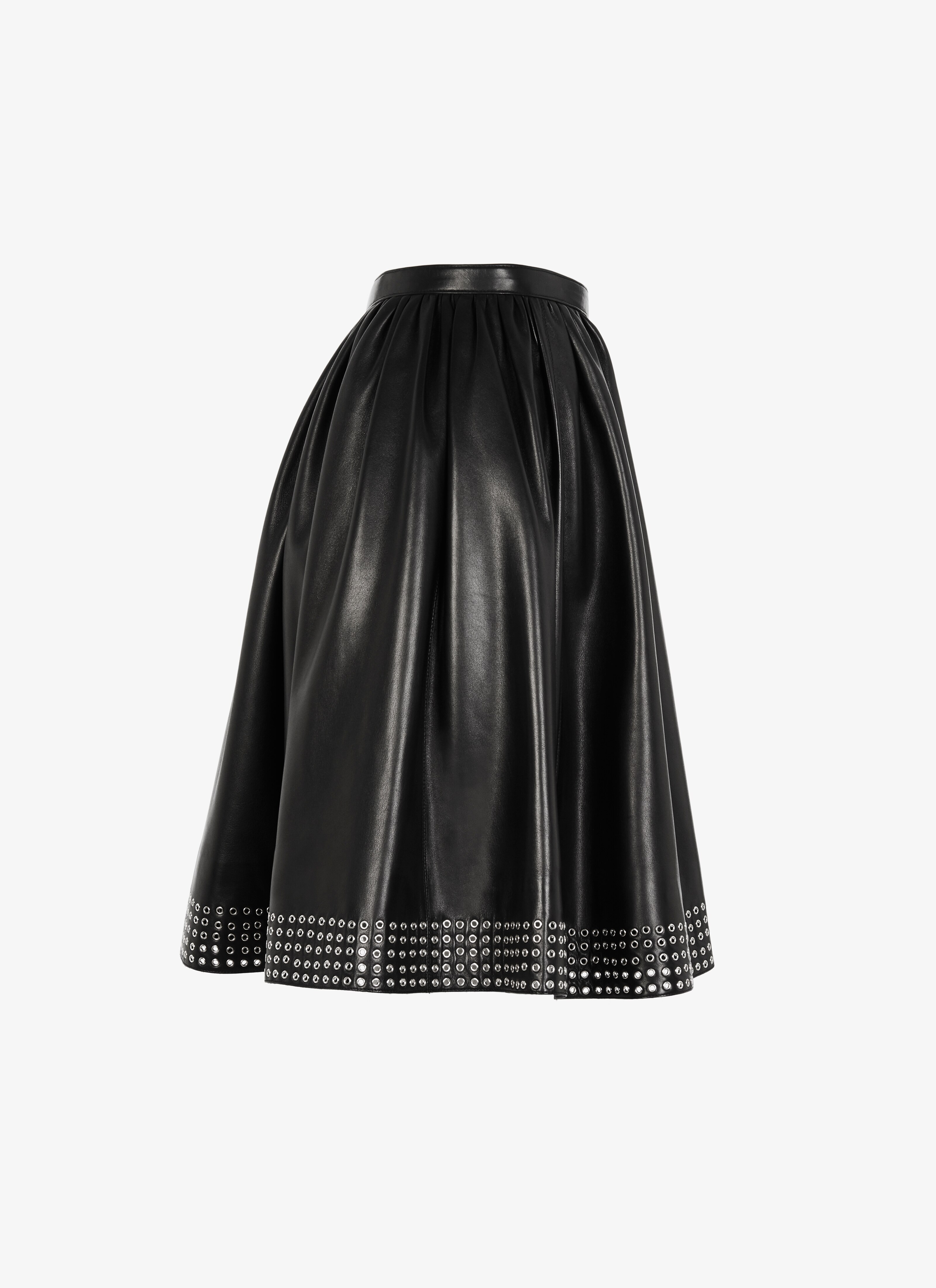 Draped Lambskin Short Skirt Draped Lambskin Short Skirt - maison-alaia.com