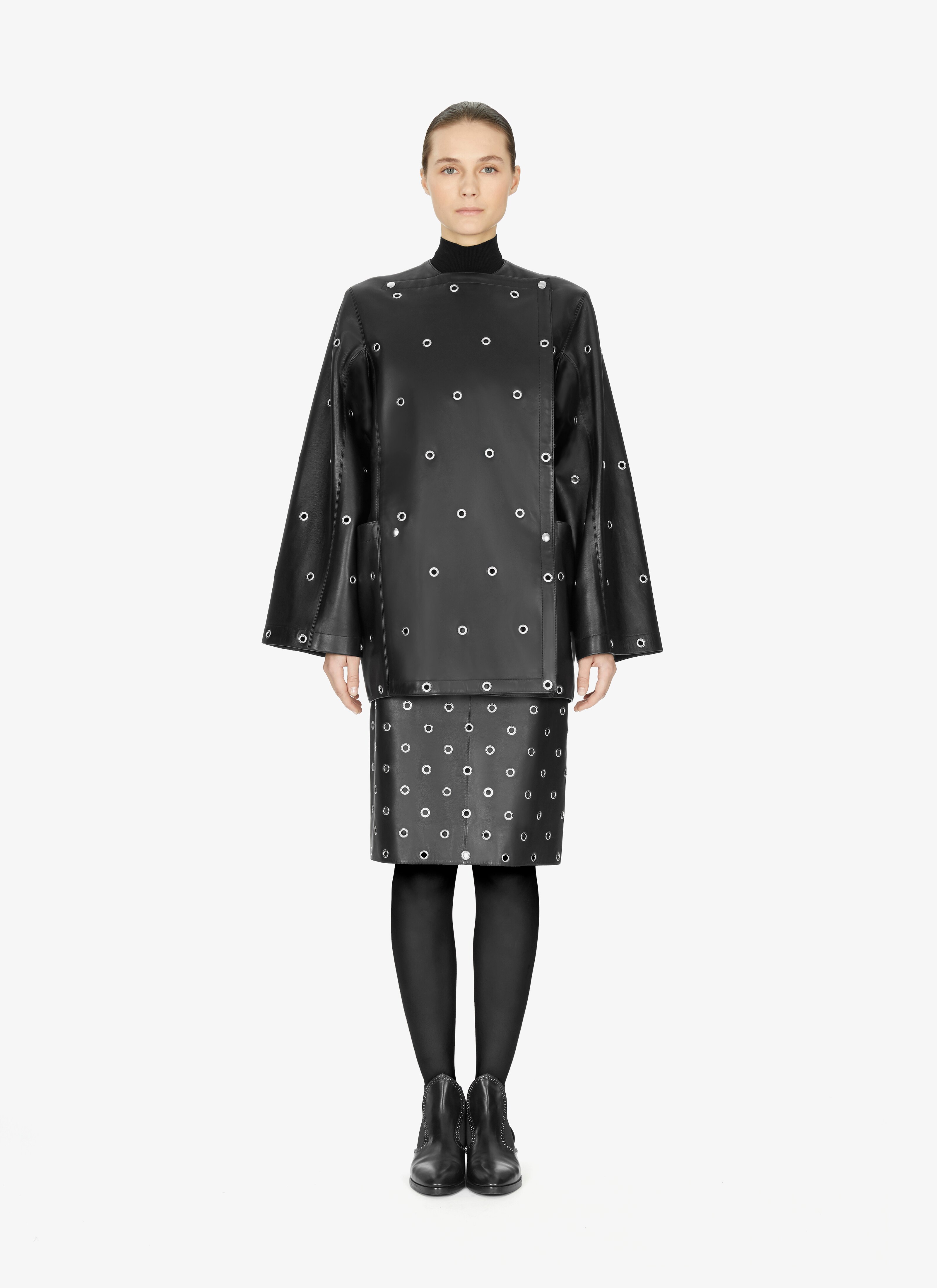 ALAÏA EDITION 1981 Lambskin Eyelet Coat ALAÏA EDITION 1981 Lambskin Eyelet Coat - maison-alaia.com