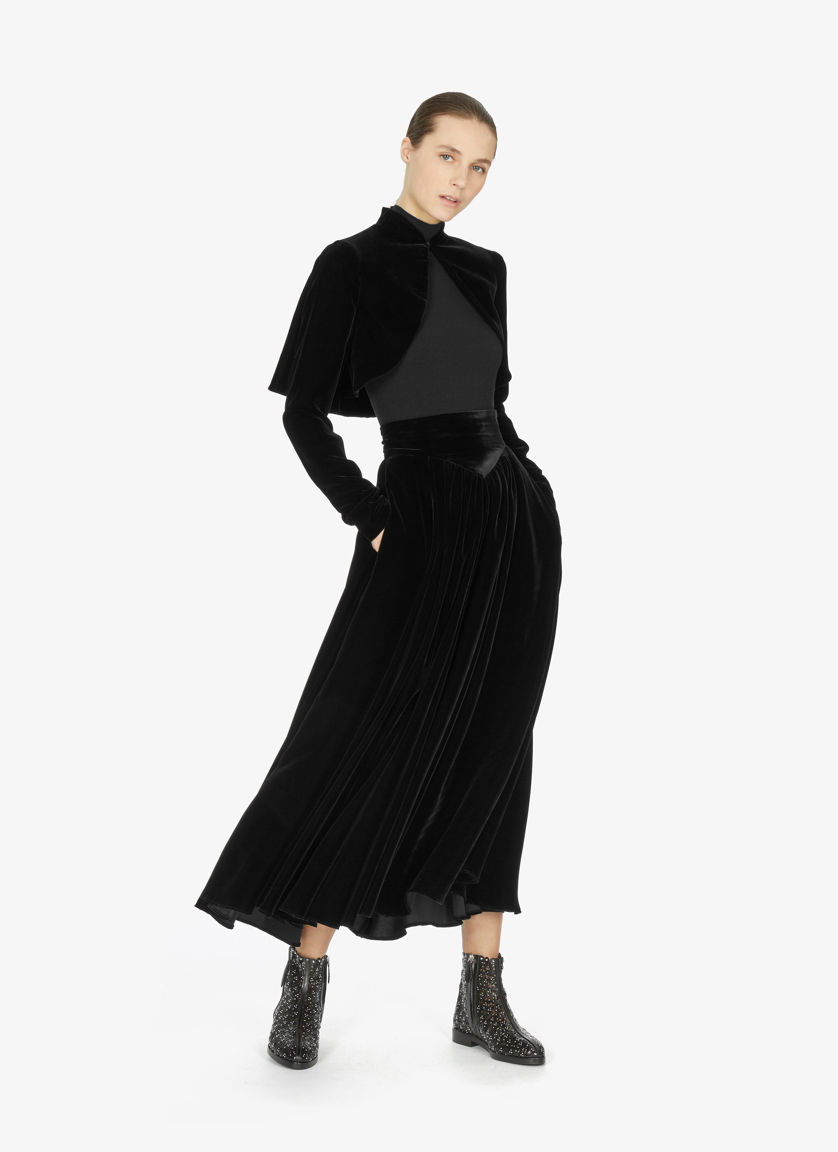 シルク製 ボレロジャケット シルク製 ボレロジャケット - maison-alaia.com