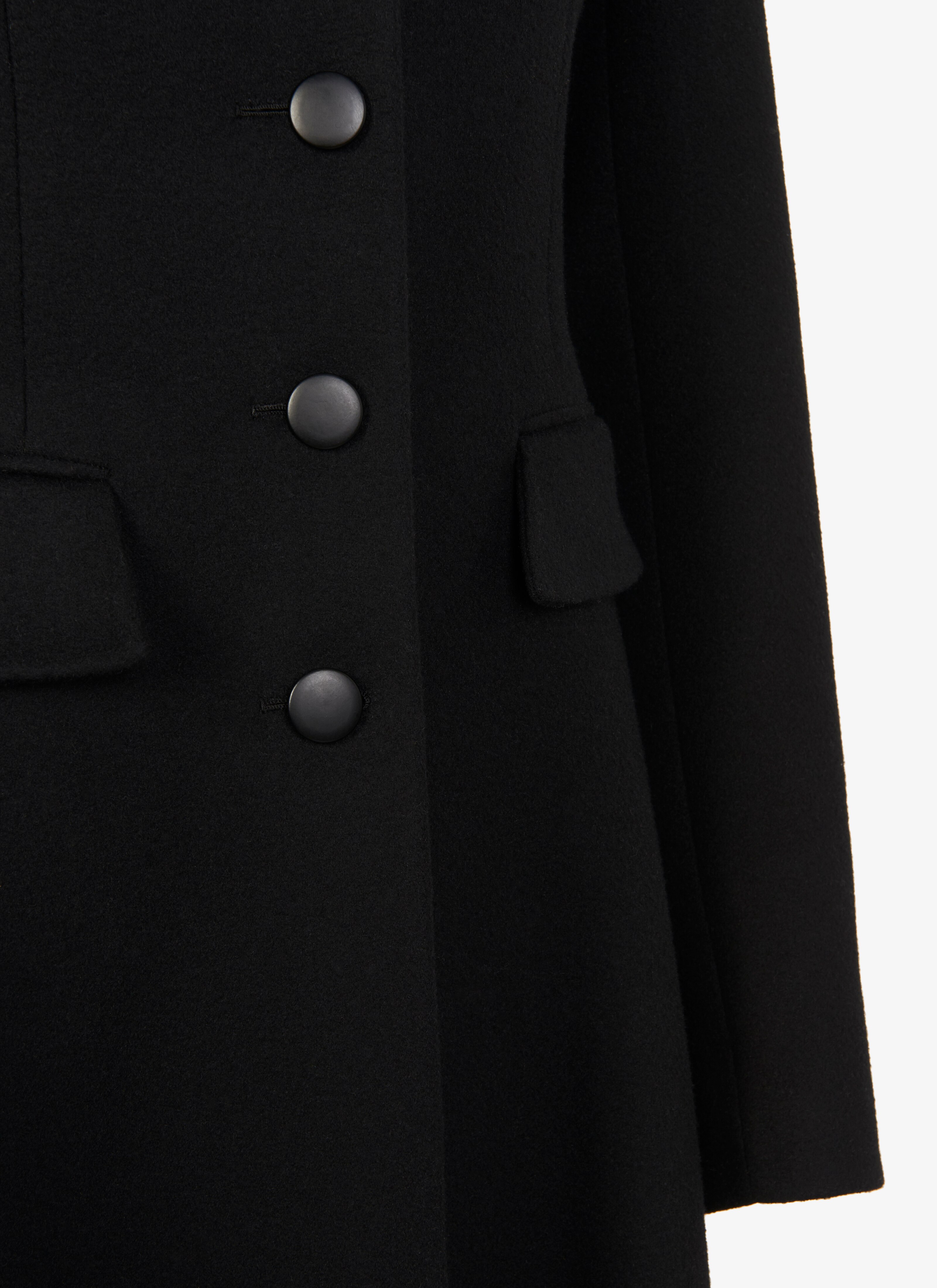 Single-Breasted Wool Coat Single-Breasted Wool Coat - maison-alaia.com