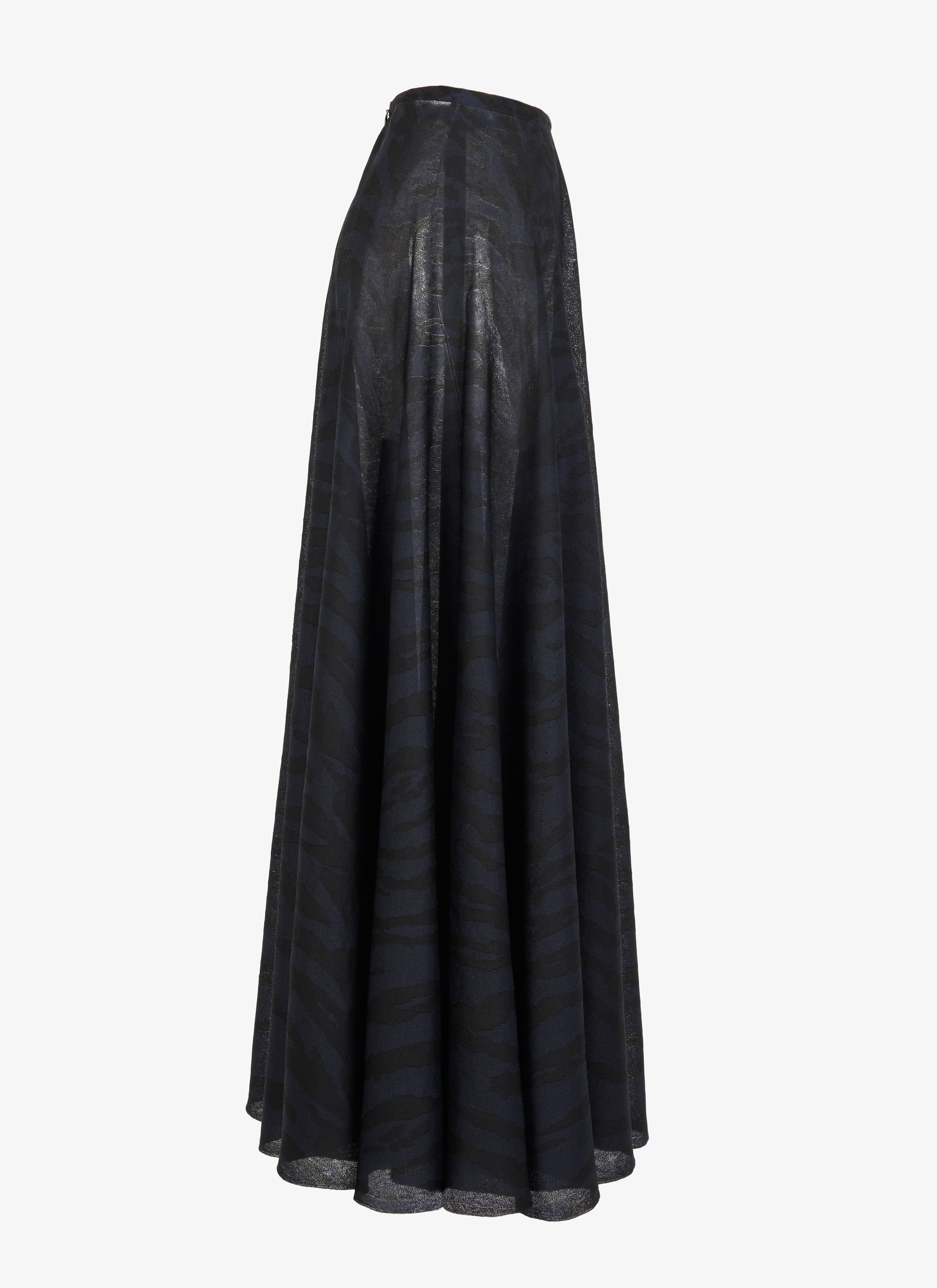 Silk-Blend Zebra Skirt Silk-Blend Zebra Skirt - maison-alaia.com