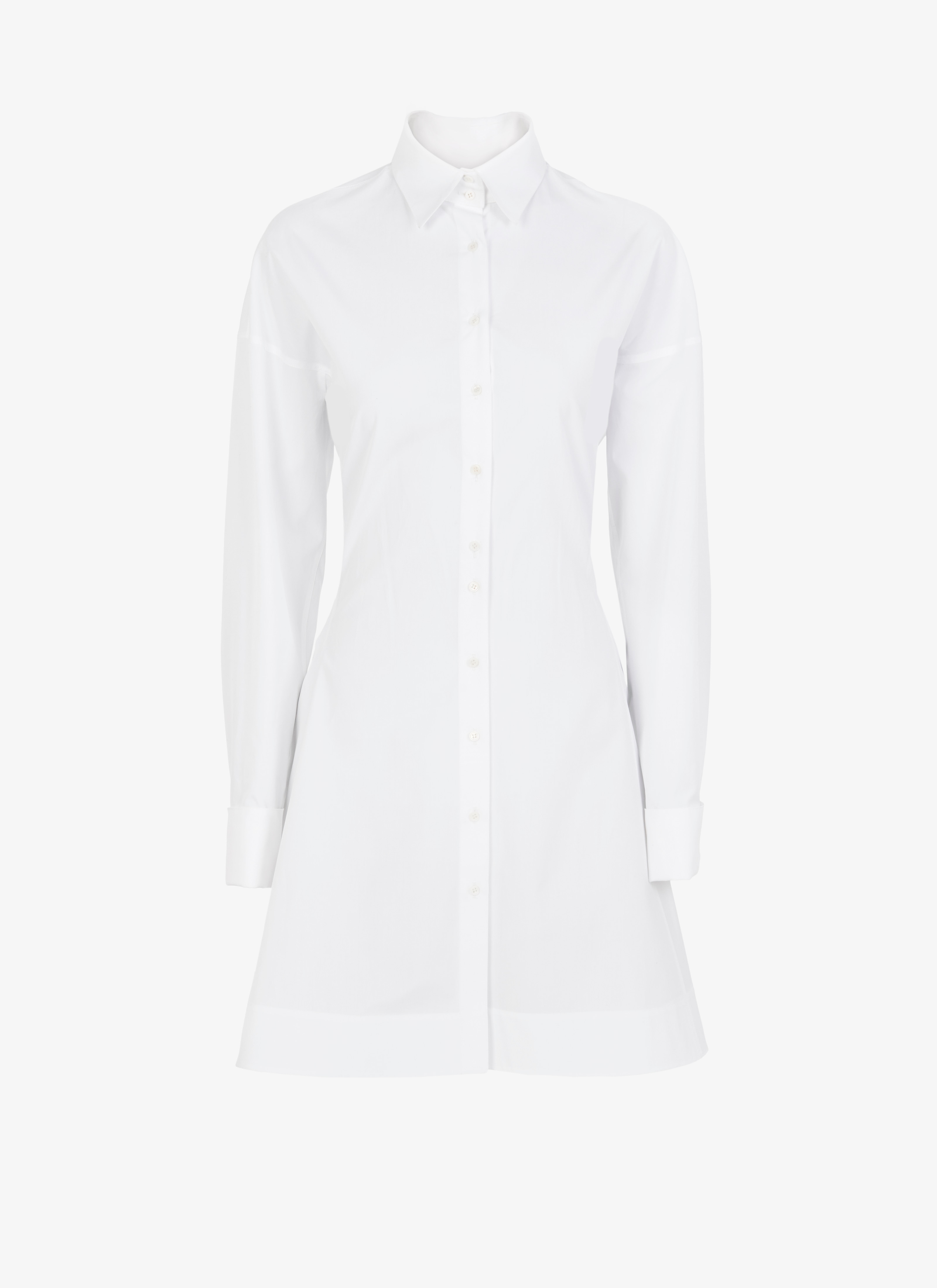 ALAÏA WHITE ALAÏA EDITION 1986 POPLIN SHIRT DRESS