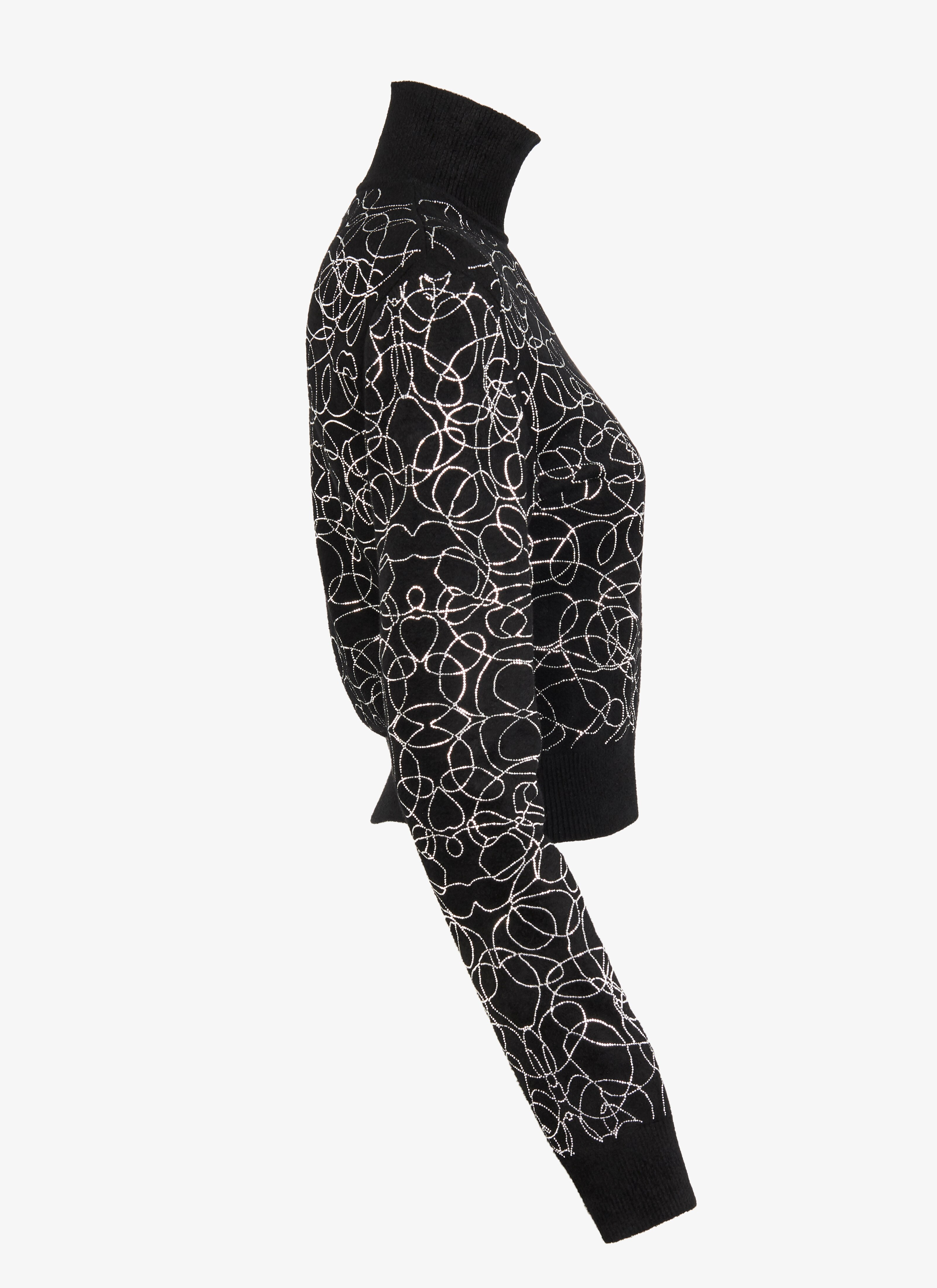 ALAÏA ブラック/シルバー TOPS