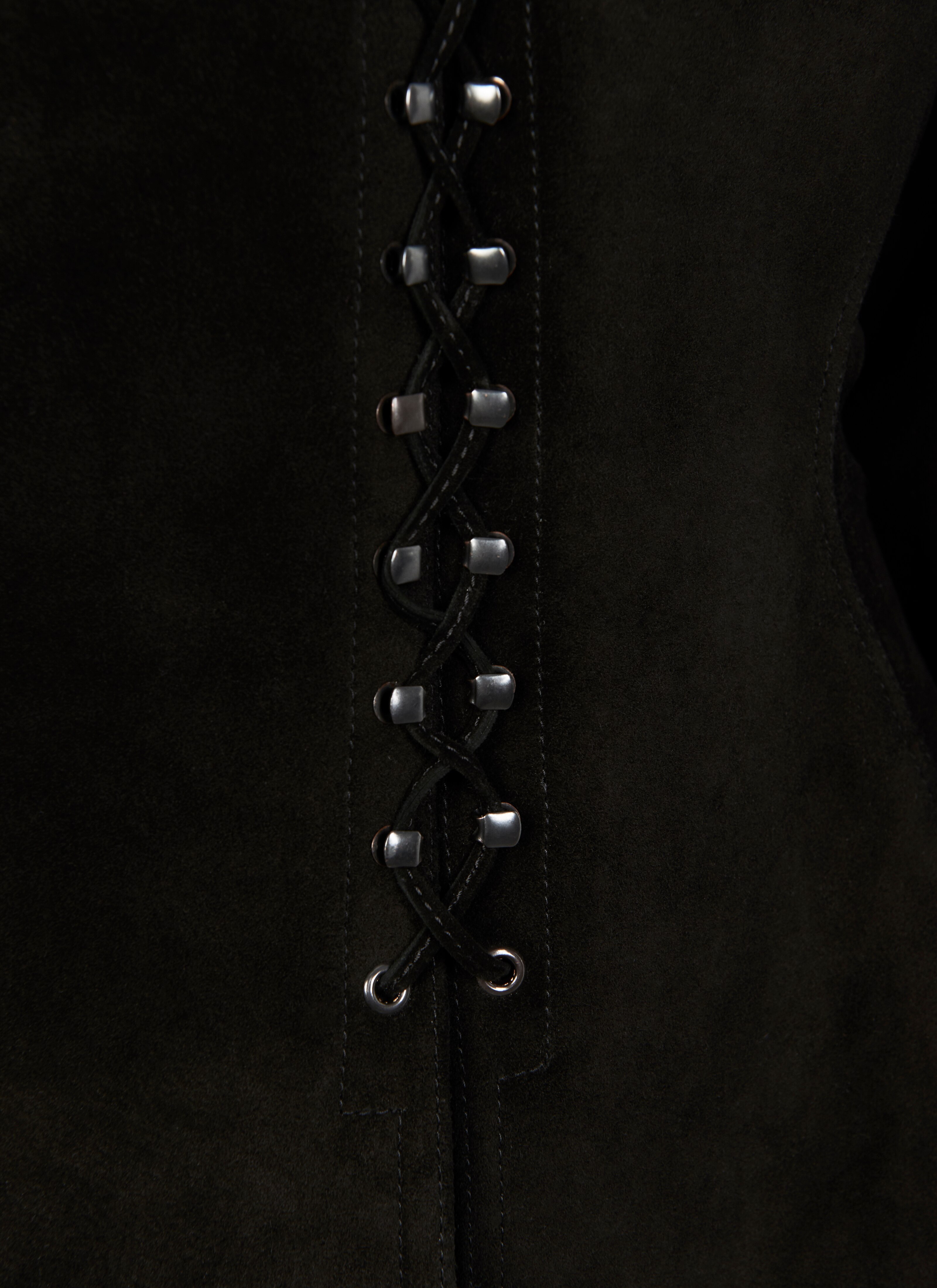 ALAÏA EDITION 1986 Suede Lace-Up Jacket ALAÏA EDITION 1986 Suede Lace-Up Jacket - maison-alaia.com
