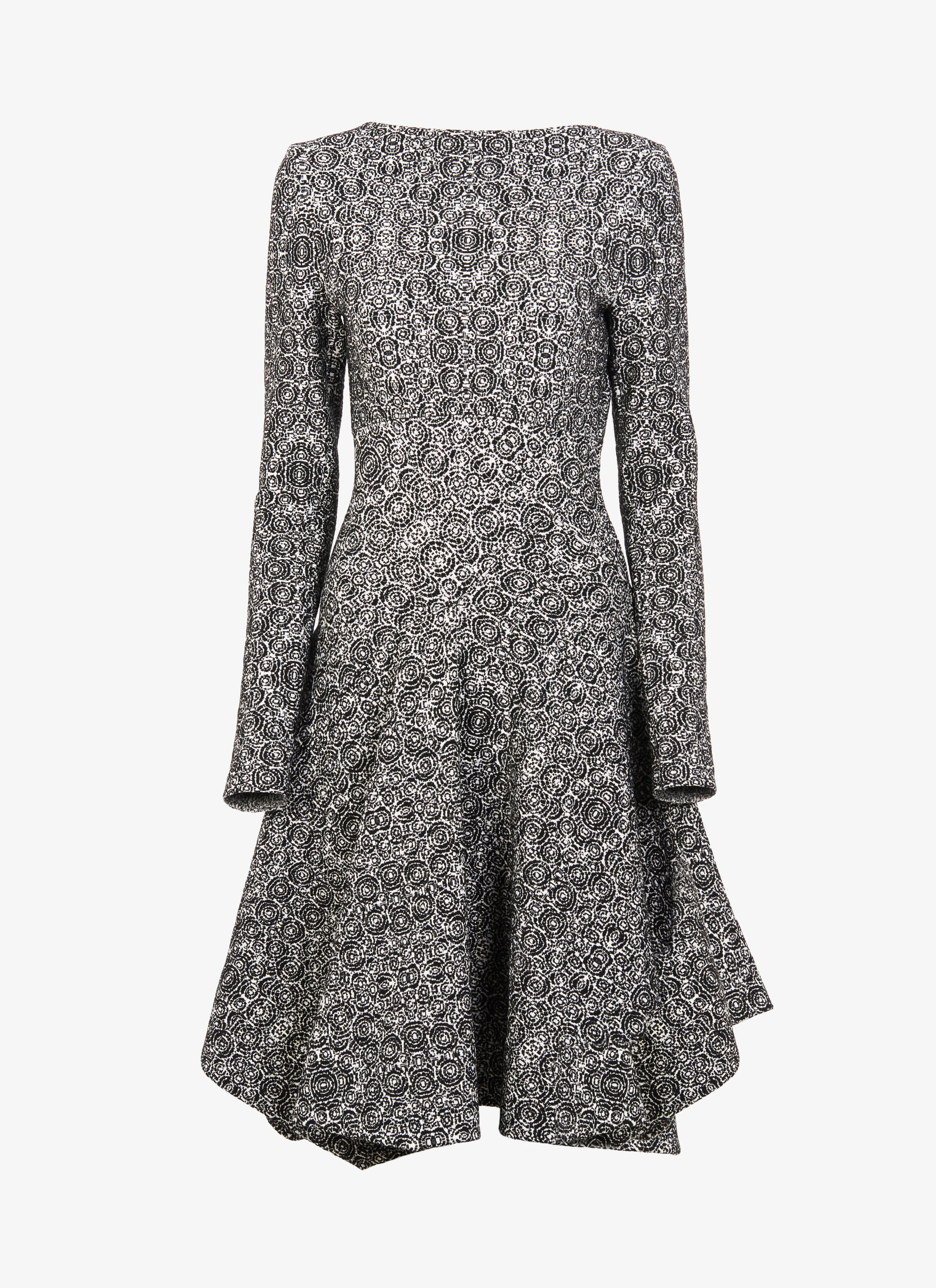 ALAÏA NERO/BIANCO ABITO SVASATA 
