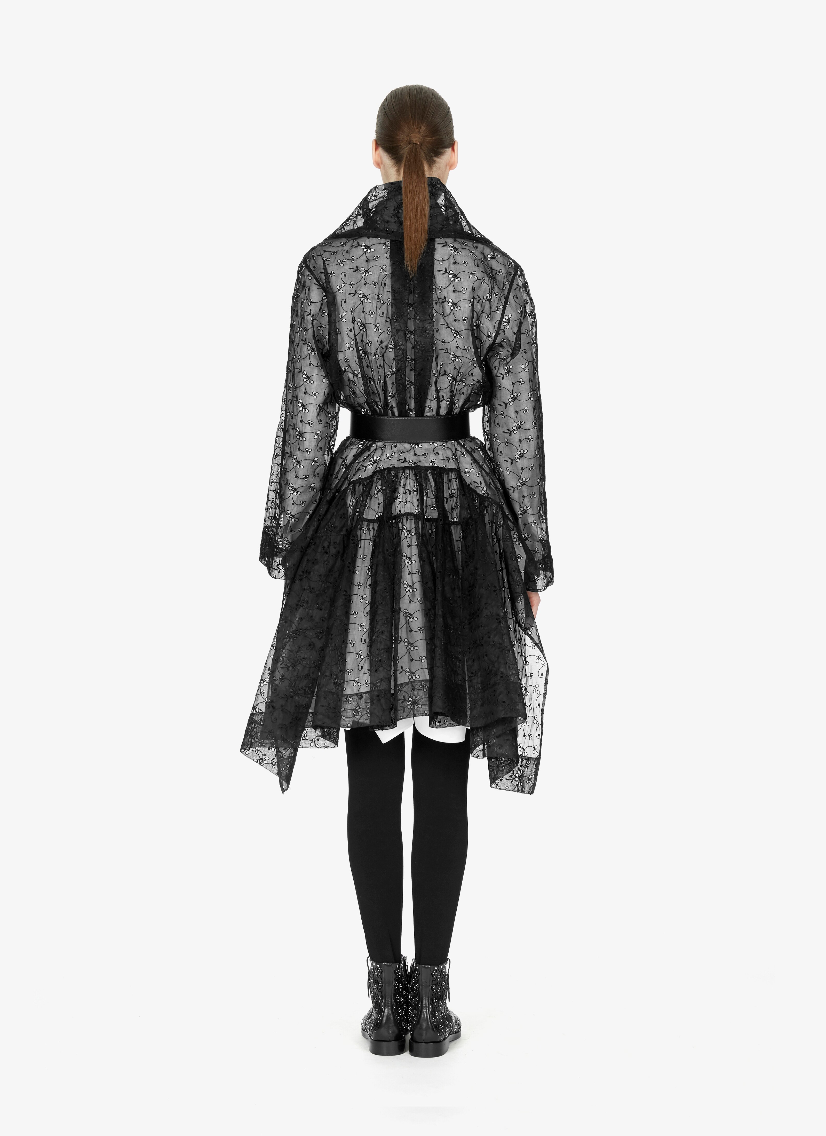 Eyelet Organdy Robe Dress Eyelet Organdy Robe Dress - maison-alaia.com