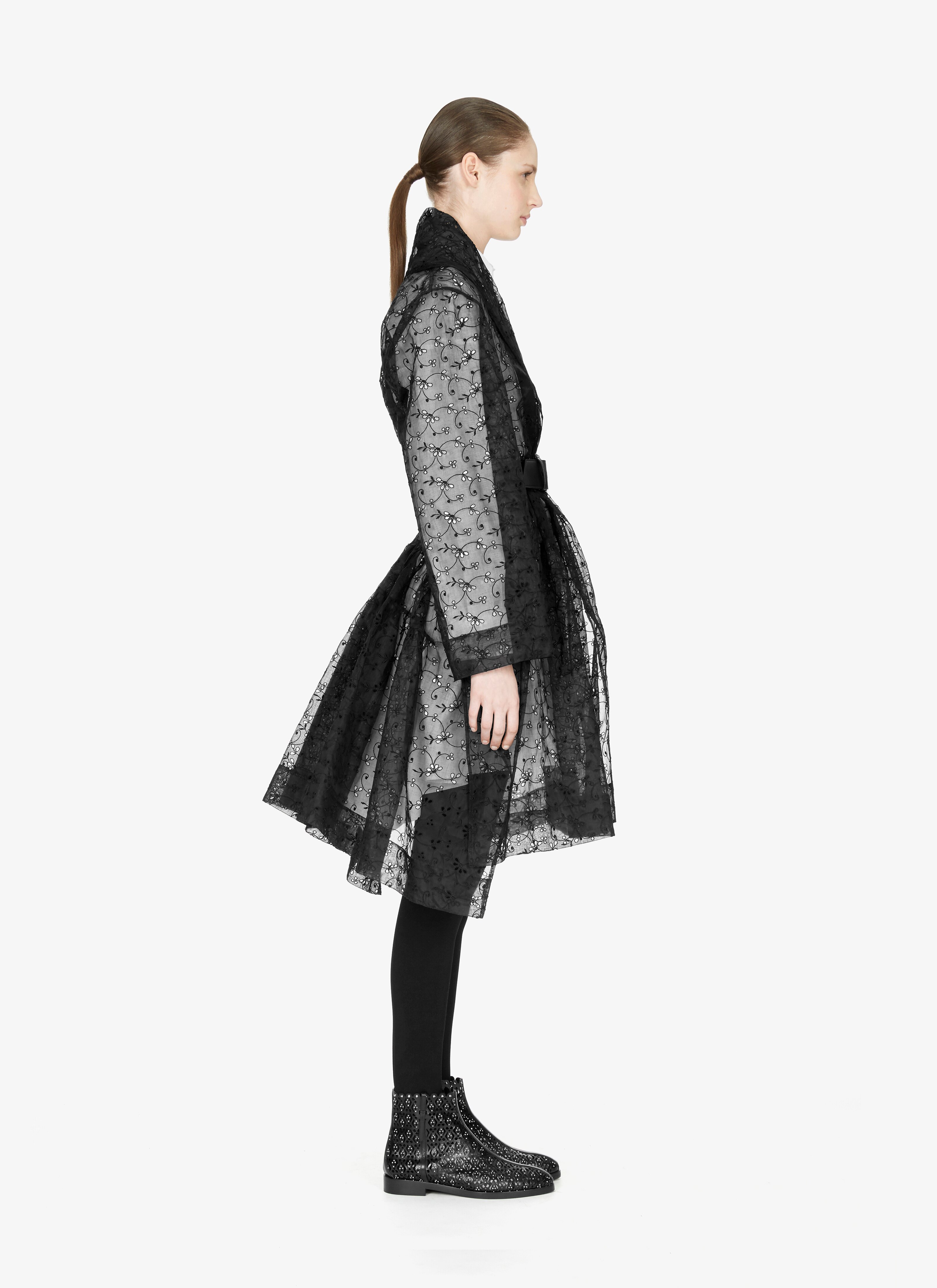 Eyelet Organdy Robe Dress Eyelet Organdy Robe Dress - maison-alaia.com