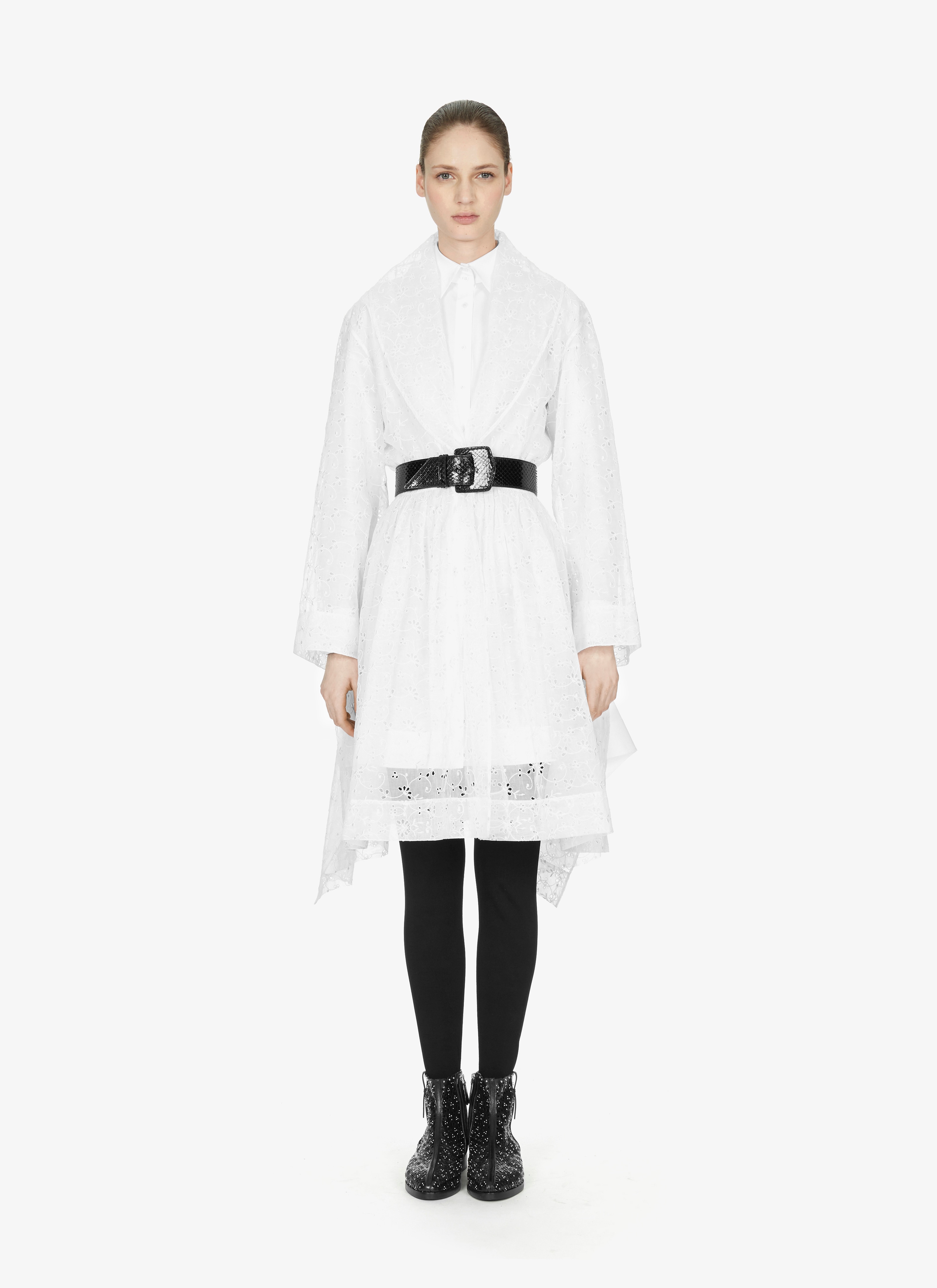 Eyelet Organdy Robe Dress Eyelet Organdy Robe Dress - maison-alaia.com