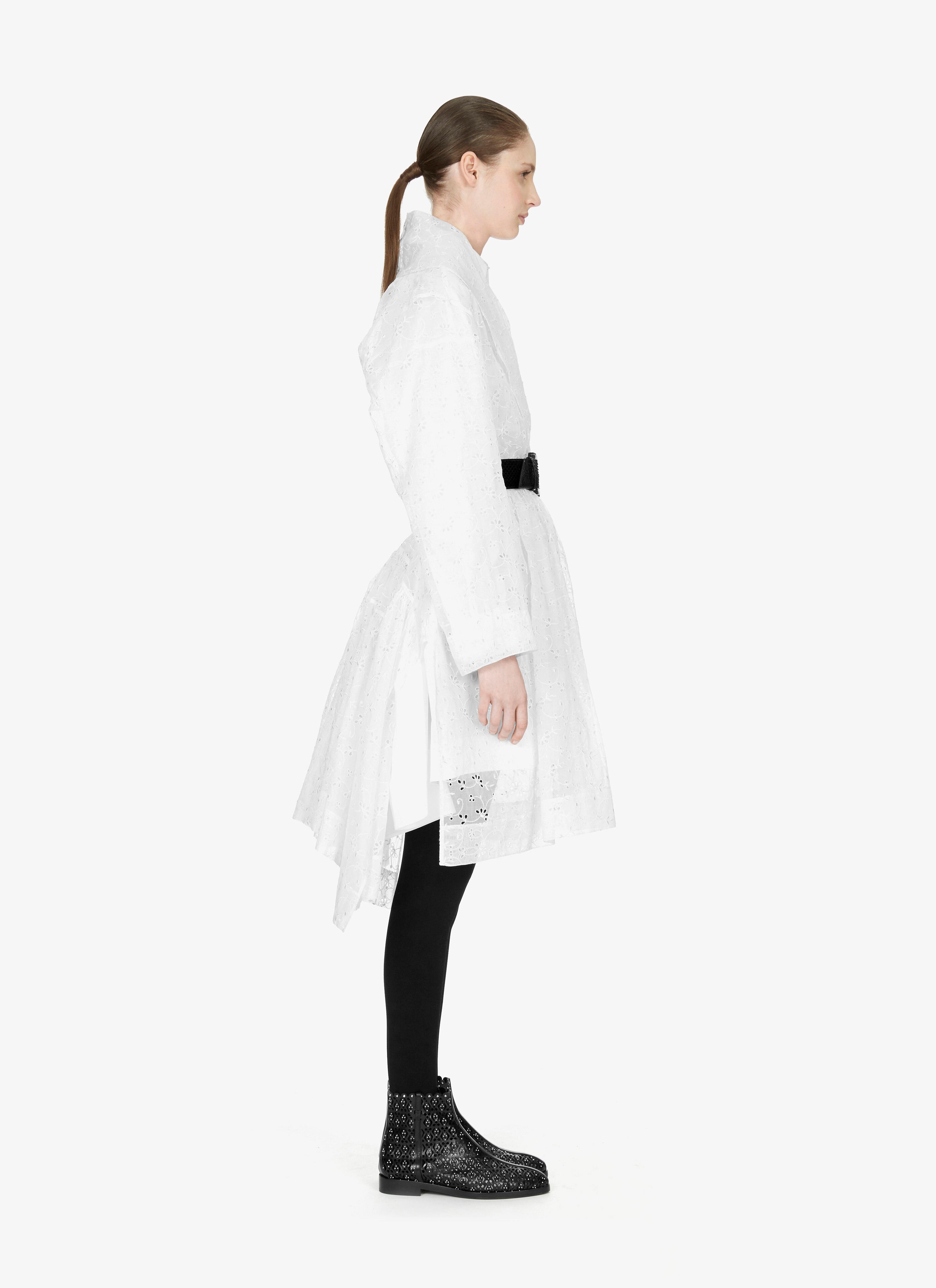 Eyelet Organdy Robe Dress Eyelet Organdy Robe Dress - maison-alaia.com