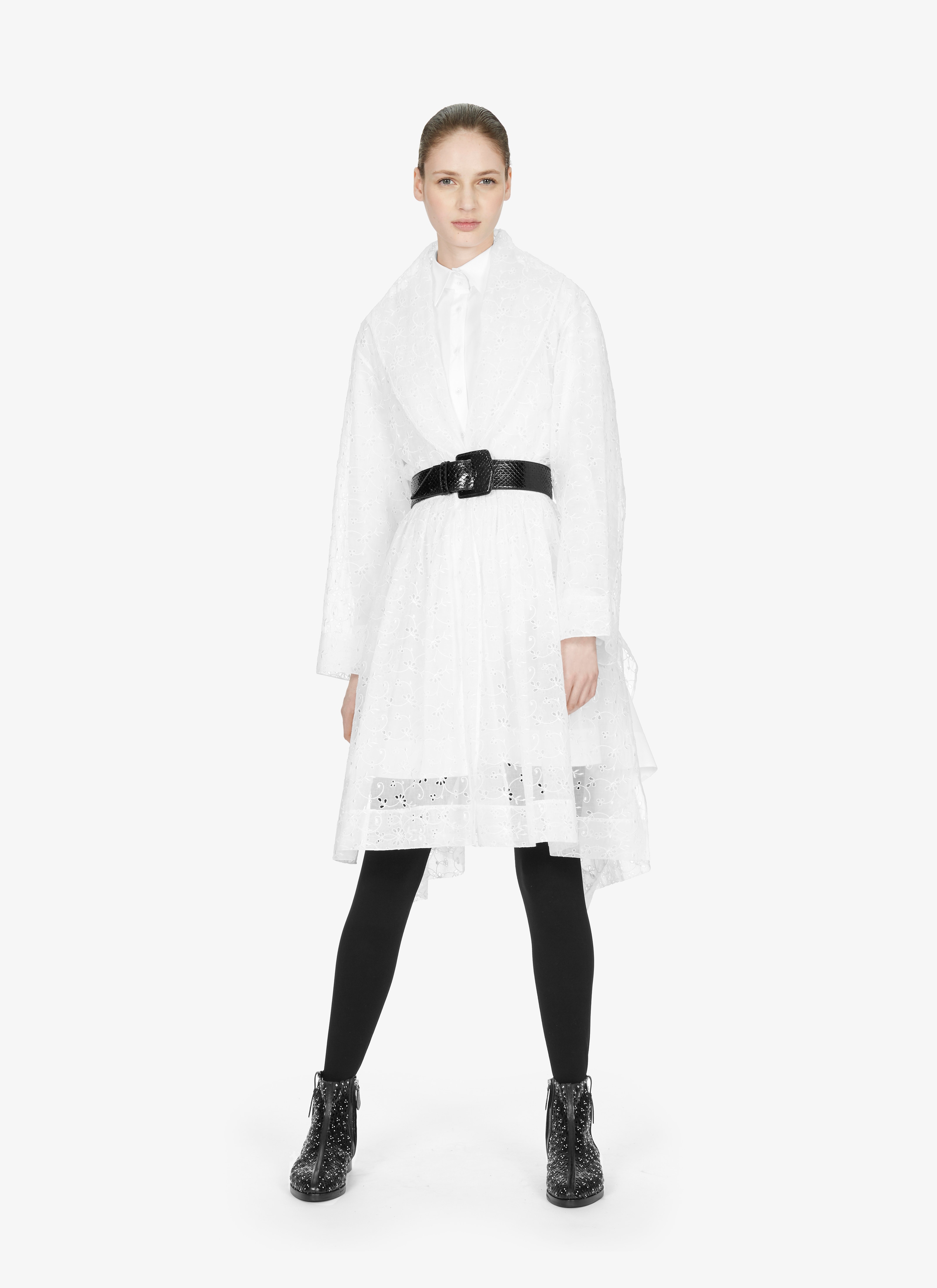 Eyelet Organdy Robe Dress Eyelet Organdy Robe Dress - maison-alaia.com