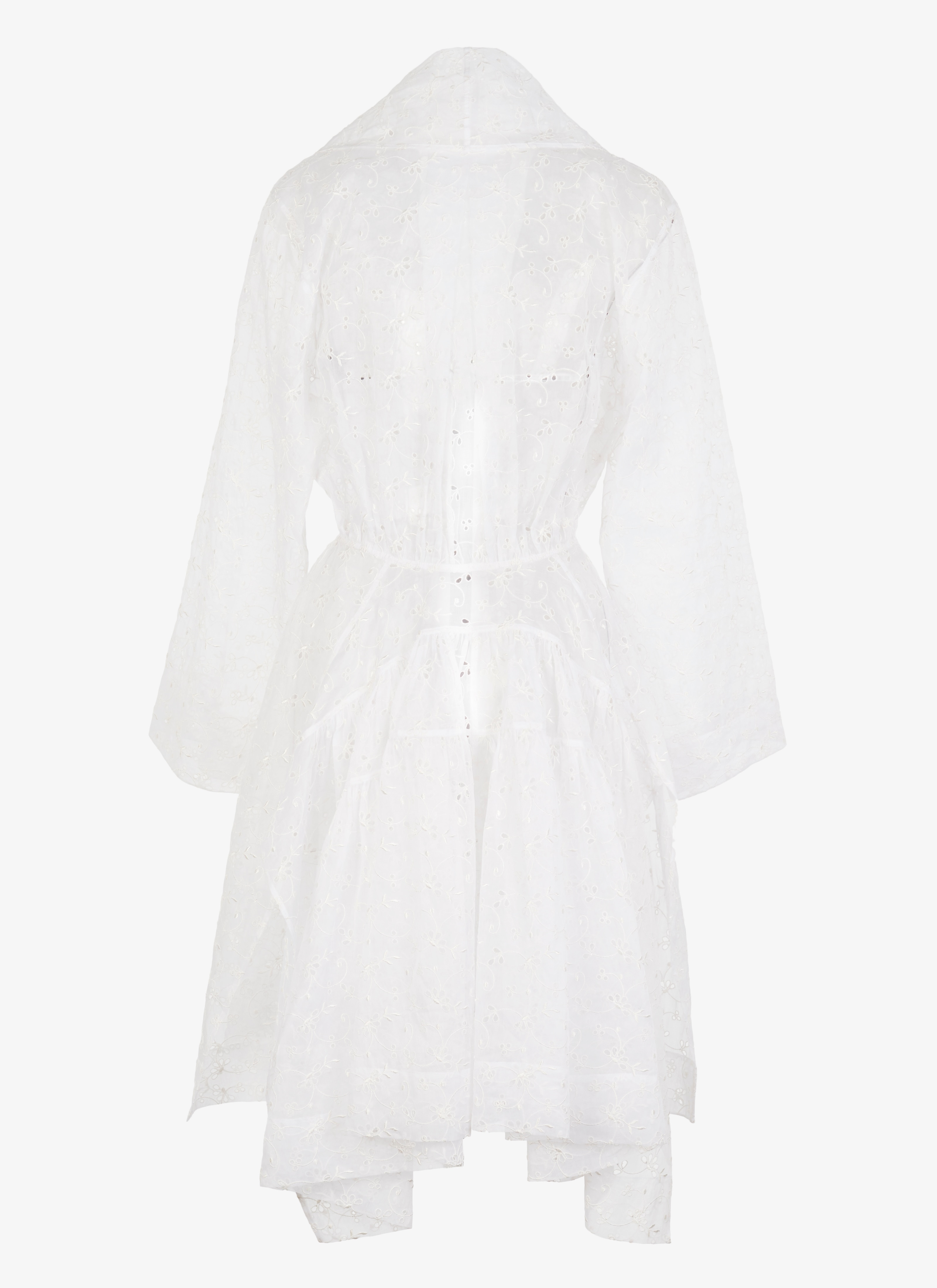 Eyelet Organdy Robe Dress Eyelet Organdy Robe Dress - maison-alaia.com