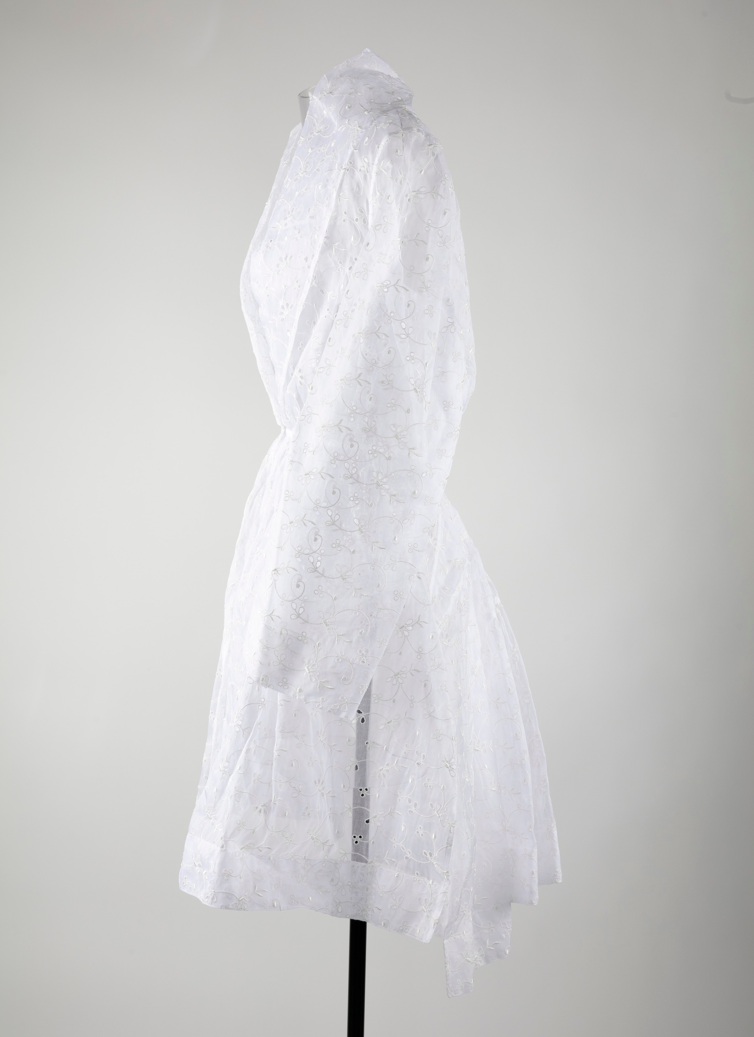 Eyelet Organdy Robe Dress Eyelet Organdy Robe Dress - maison-alaia.com