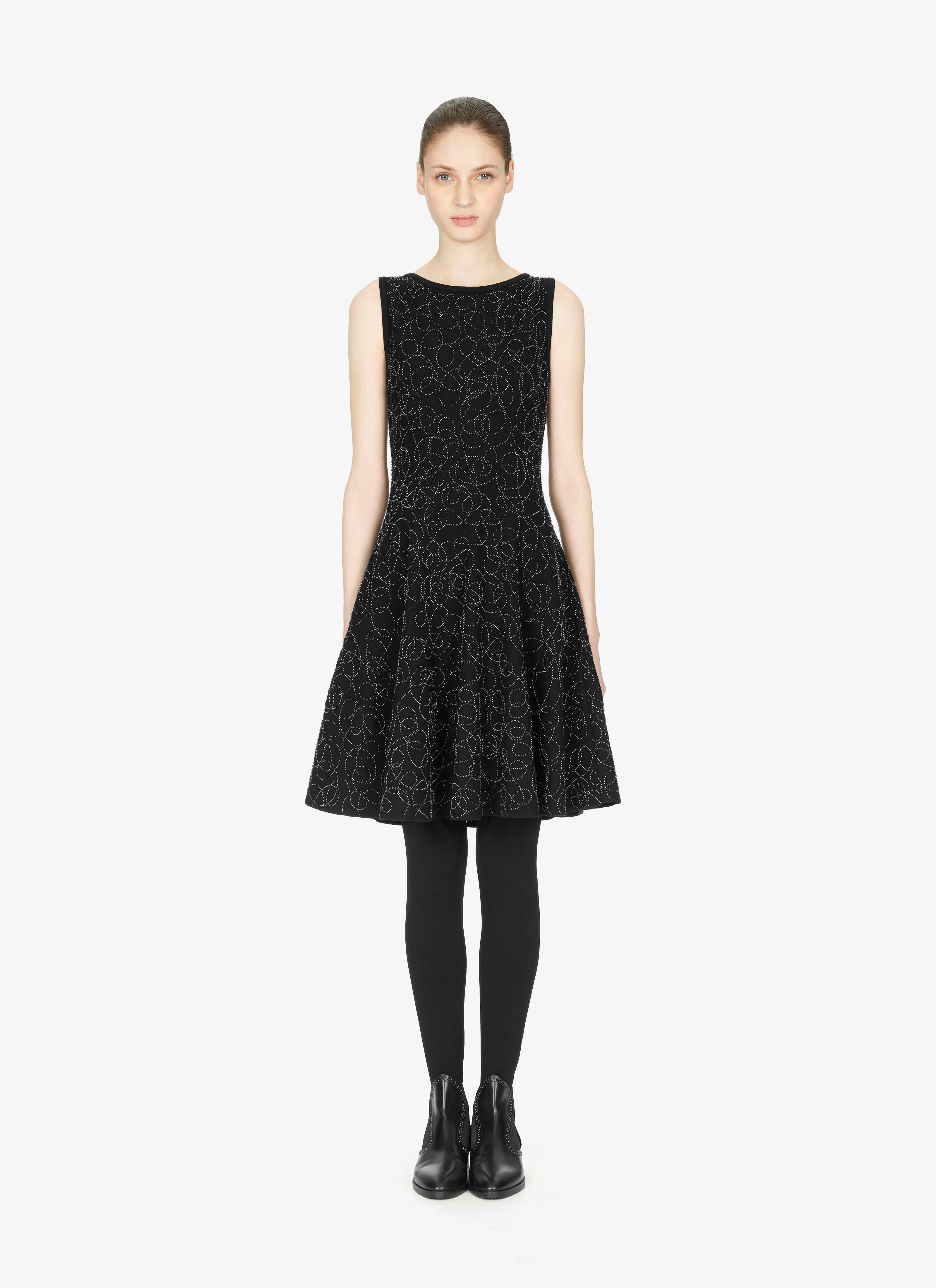 Wool-Blend Abstract Midi Dress Wool-Blend Abstract Midi Dress - maison-alaia.com