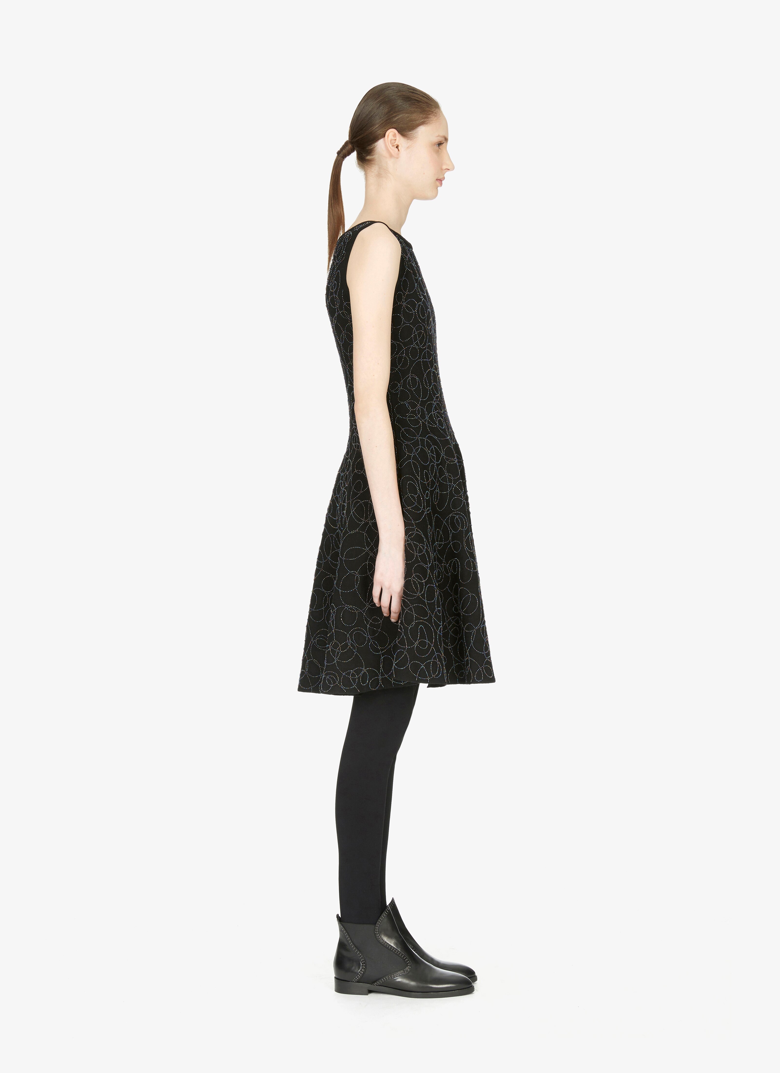 Wool-Blend Abstract Midi Dress Wool-Blend Abstract Midi Dress - maison-alaia.com