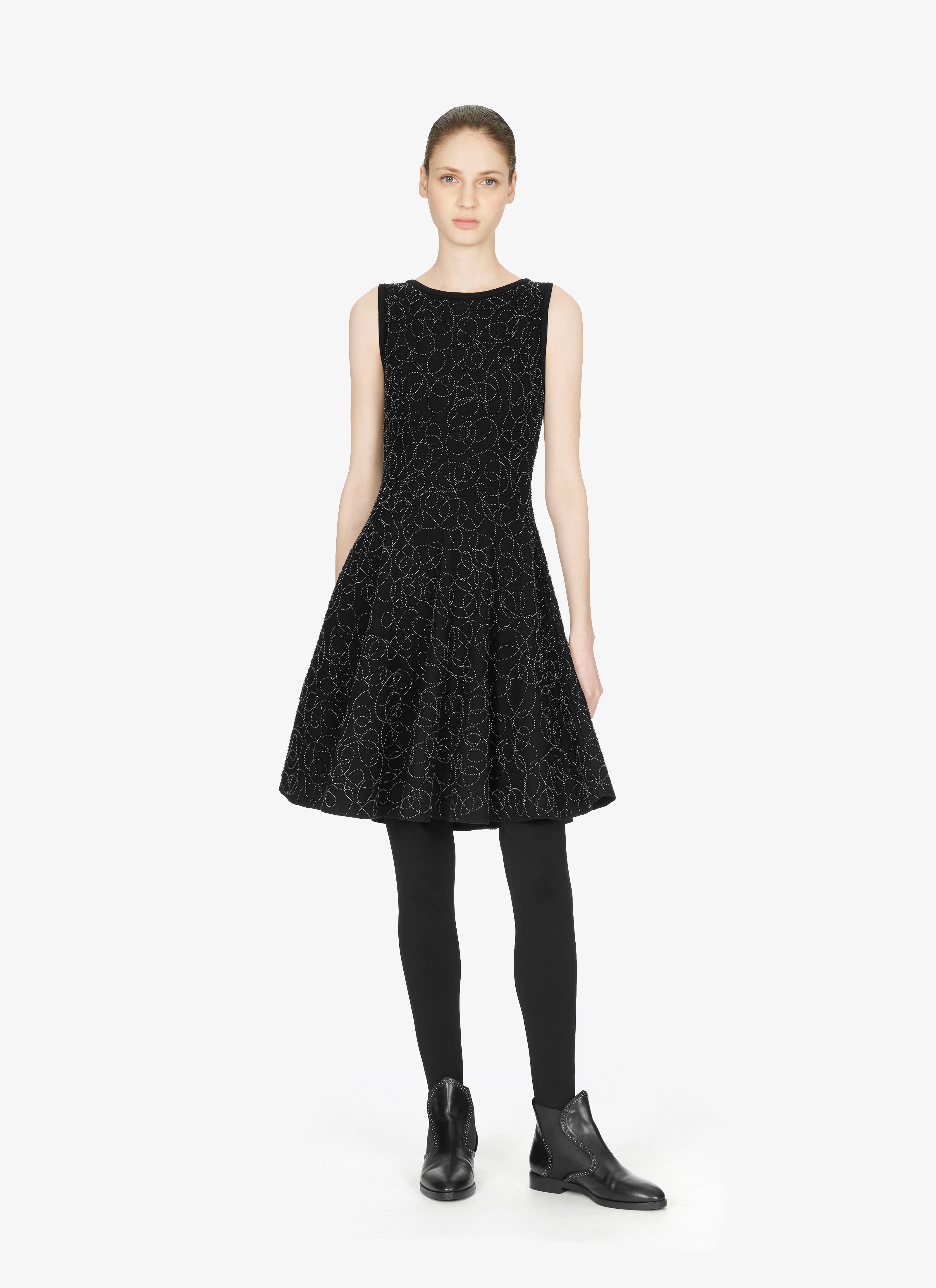 Wool-Blend Abstract Midi Dress Wool-Blend Abstract Midi Dress - maison-alaia.com