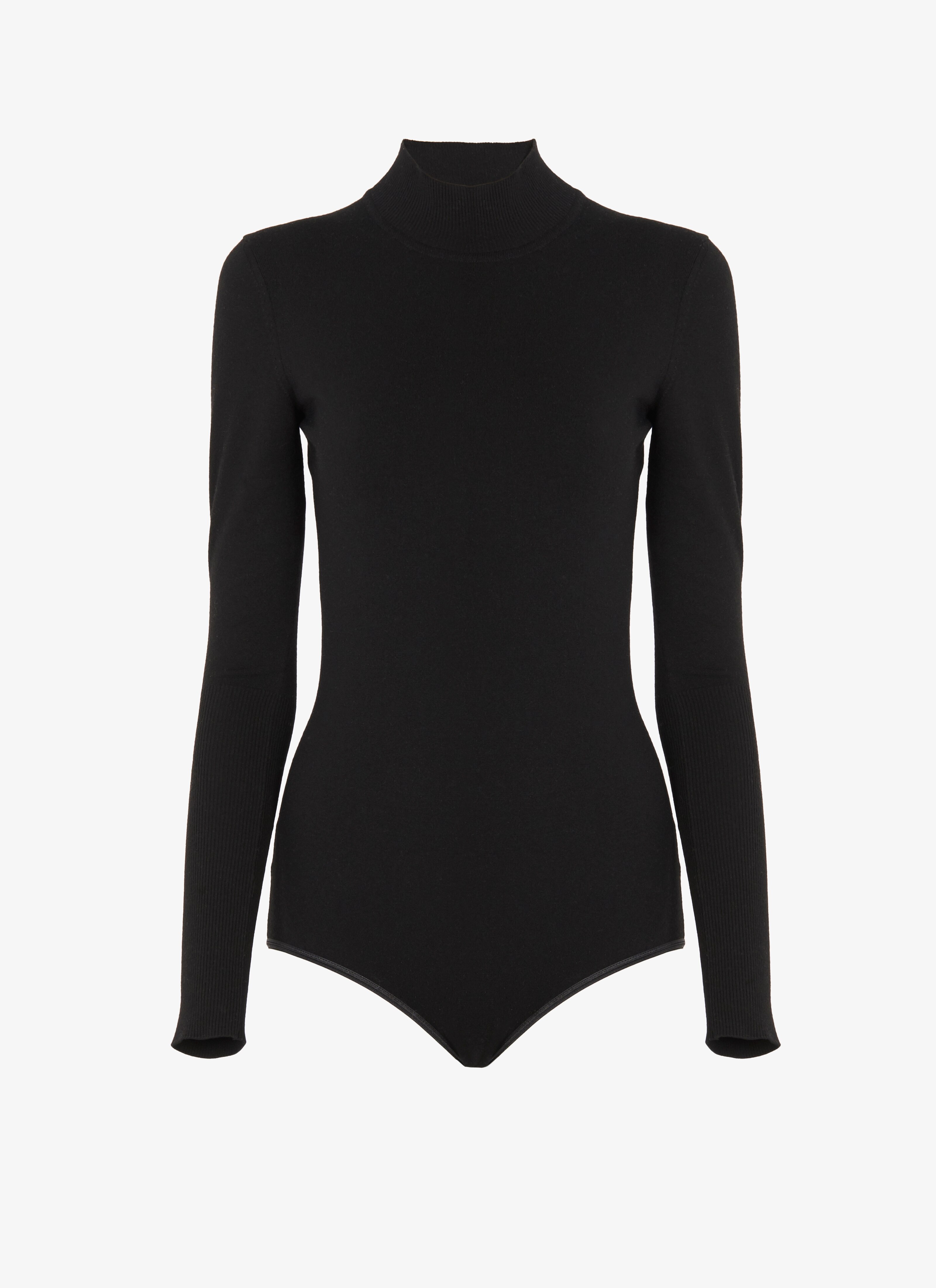 ALAÏA Women's Wool Blend High Neck Bodysuit | ALAÏA US