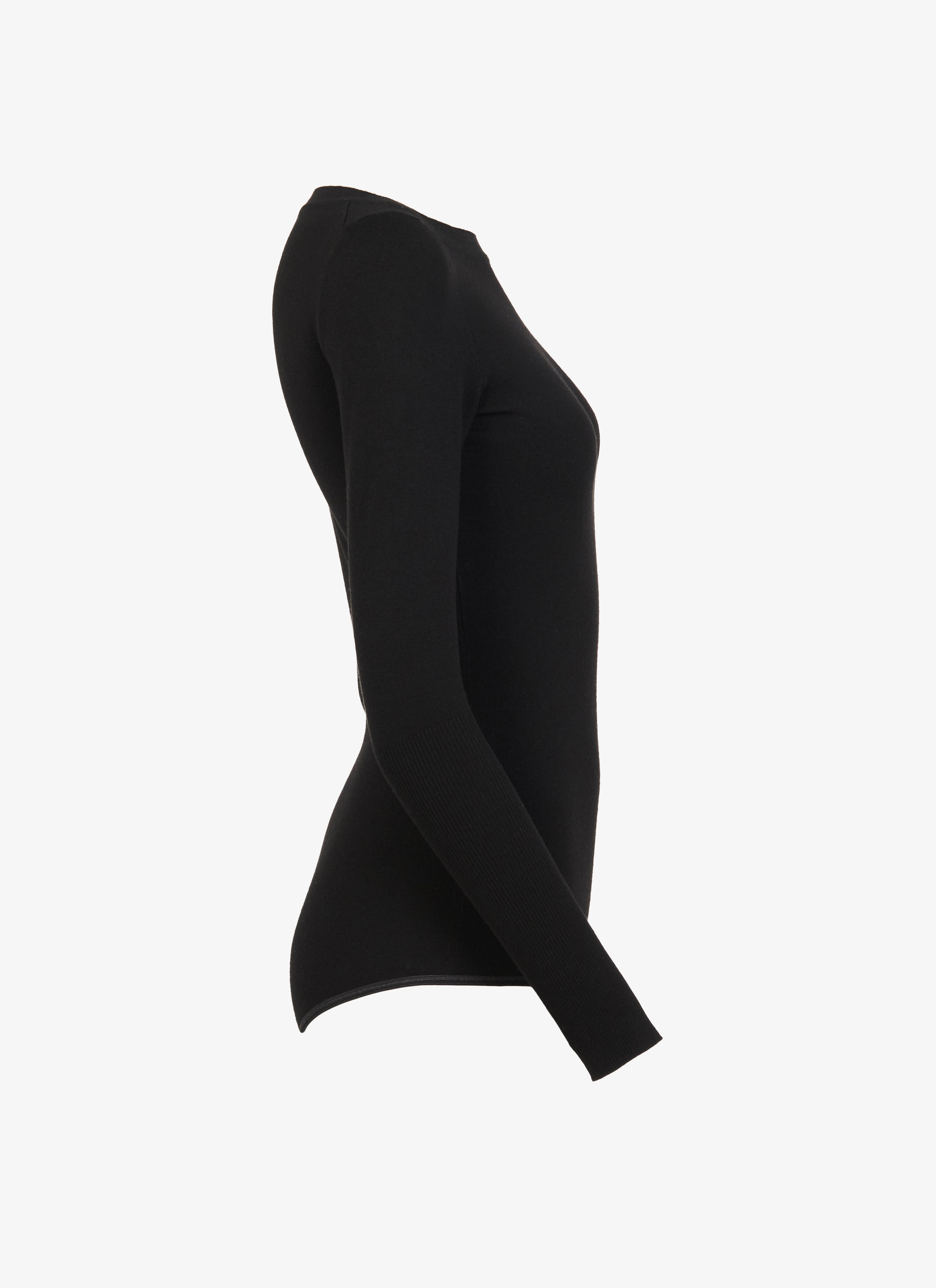 Wool-Blend Boat-Neck Bodysuit Wool-Blend Boat-Neck Bodysuit - maison-alaia.com