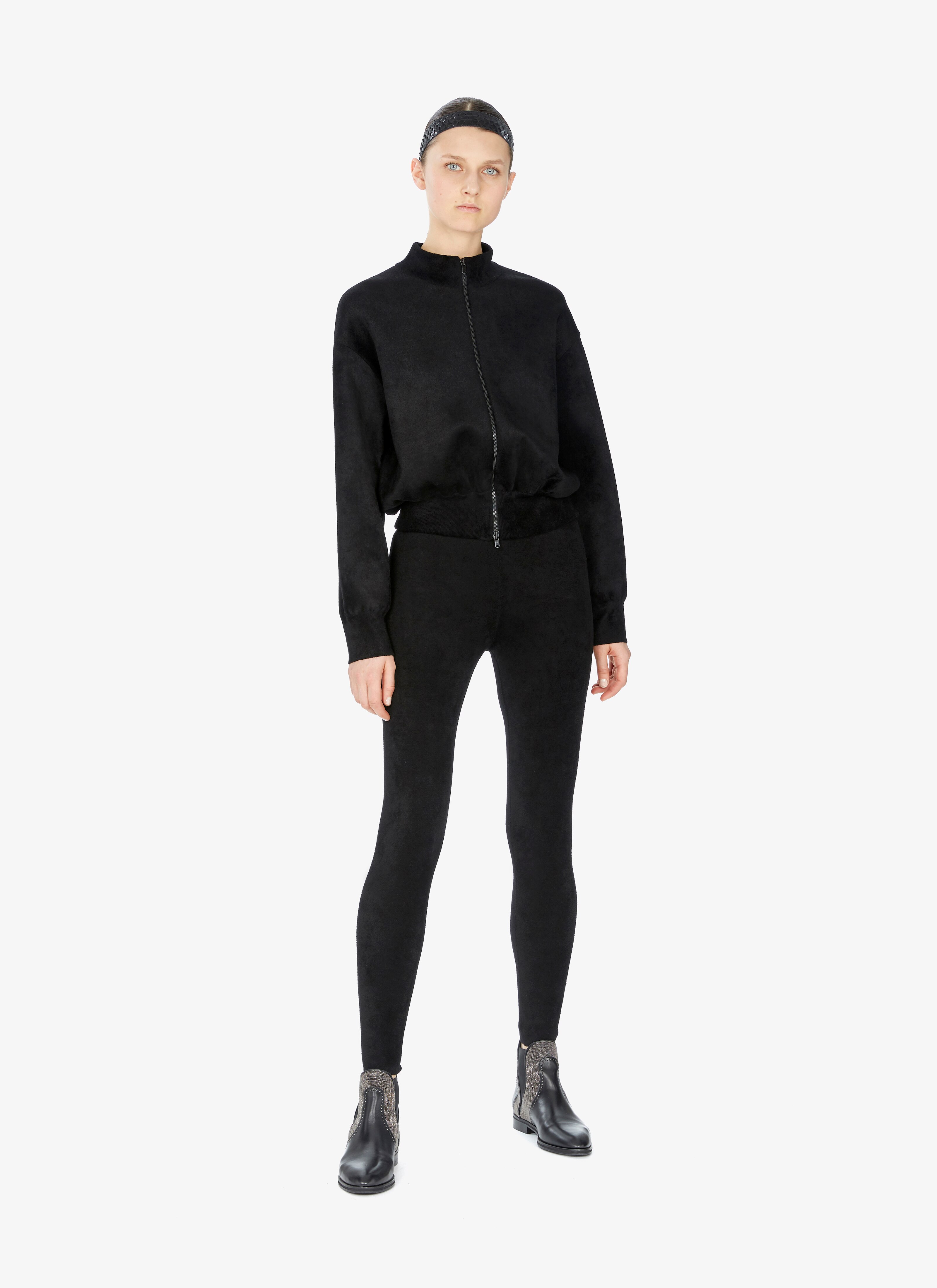 Cropped Zip-Front Sweater Cropped Zip-Front Sweater - maison-alaia.com