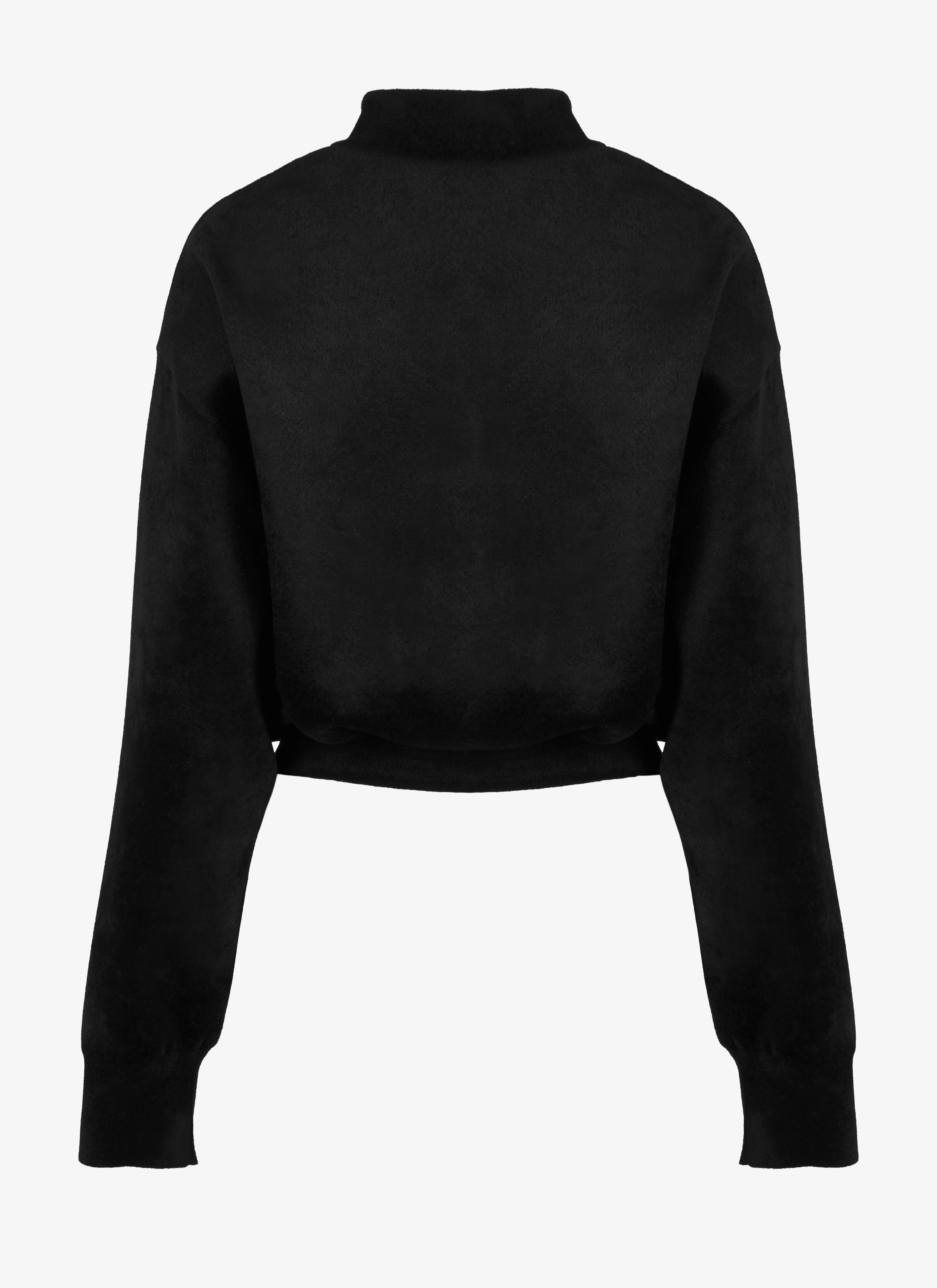 Cropped Zip-Front Sweater Cropped Zip-Front Sweater - maison-alaia.com