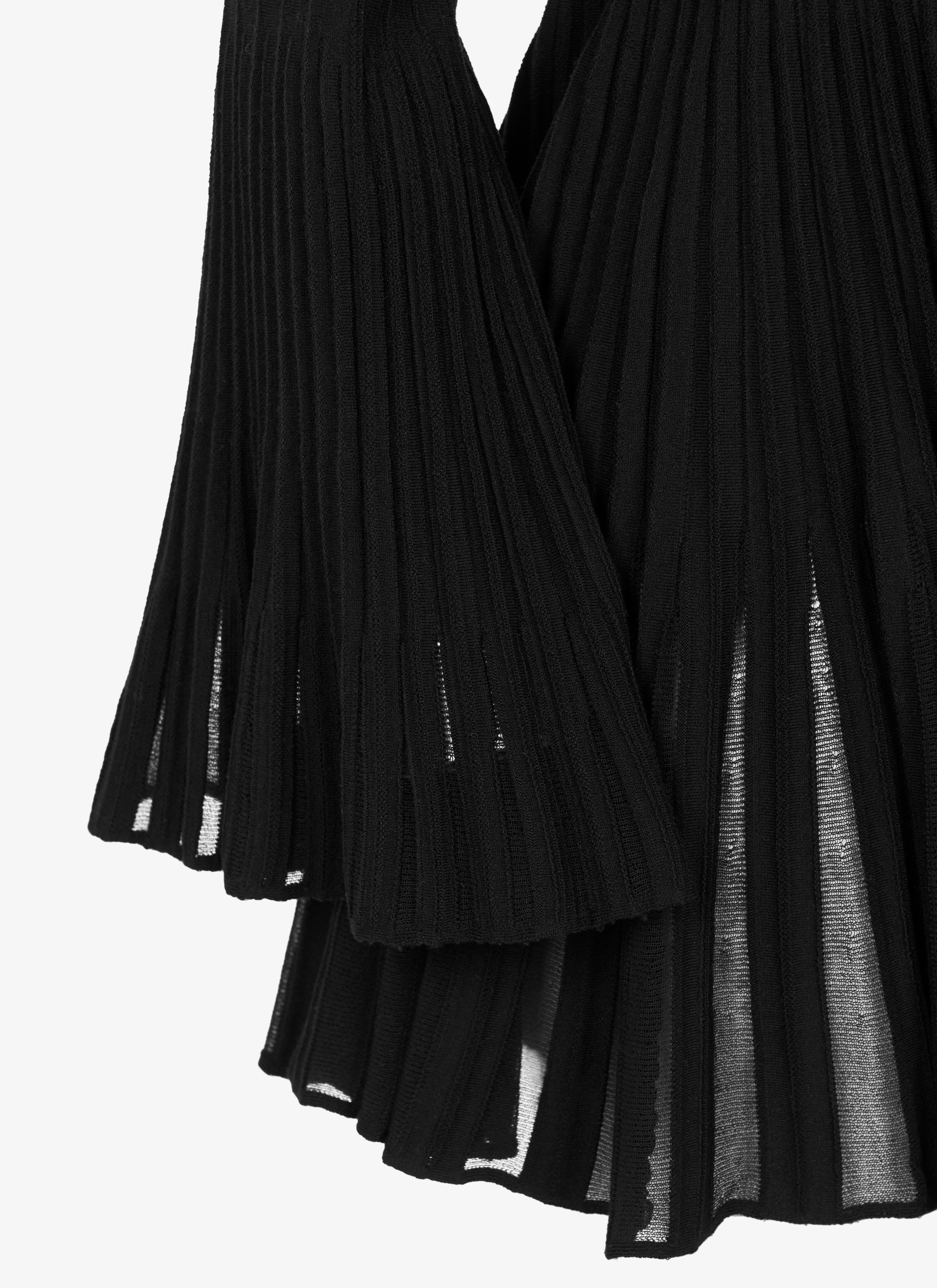 Wool-Blend Plissé Dress Wool-Blend Plissé Dress - maison-alaia.com