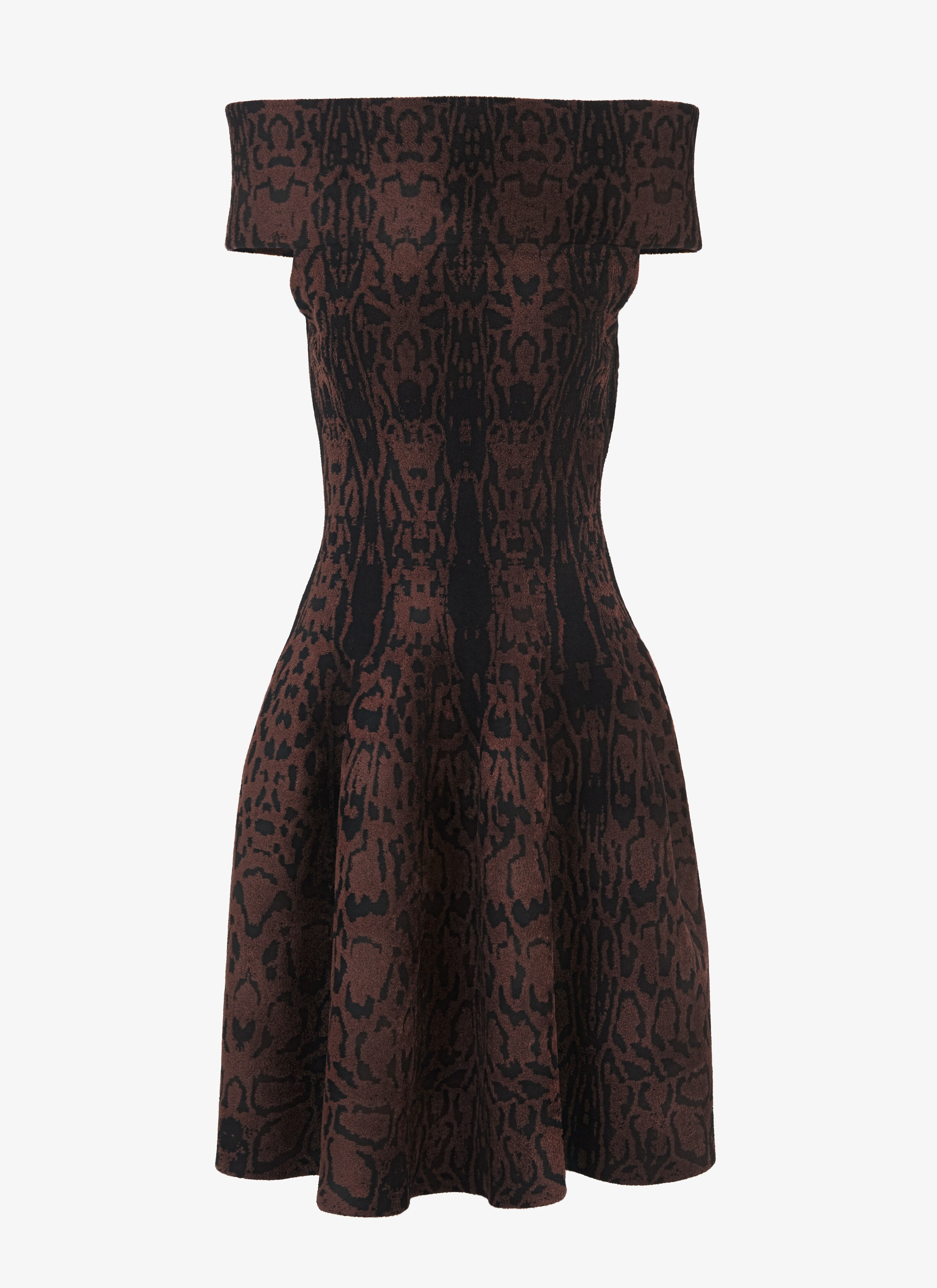 ALAÏA BLACK/BROWN DRESSES
