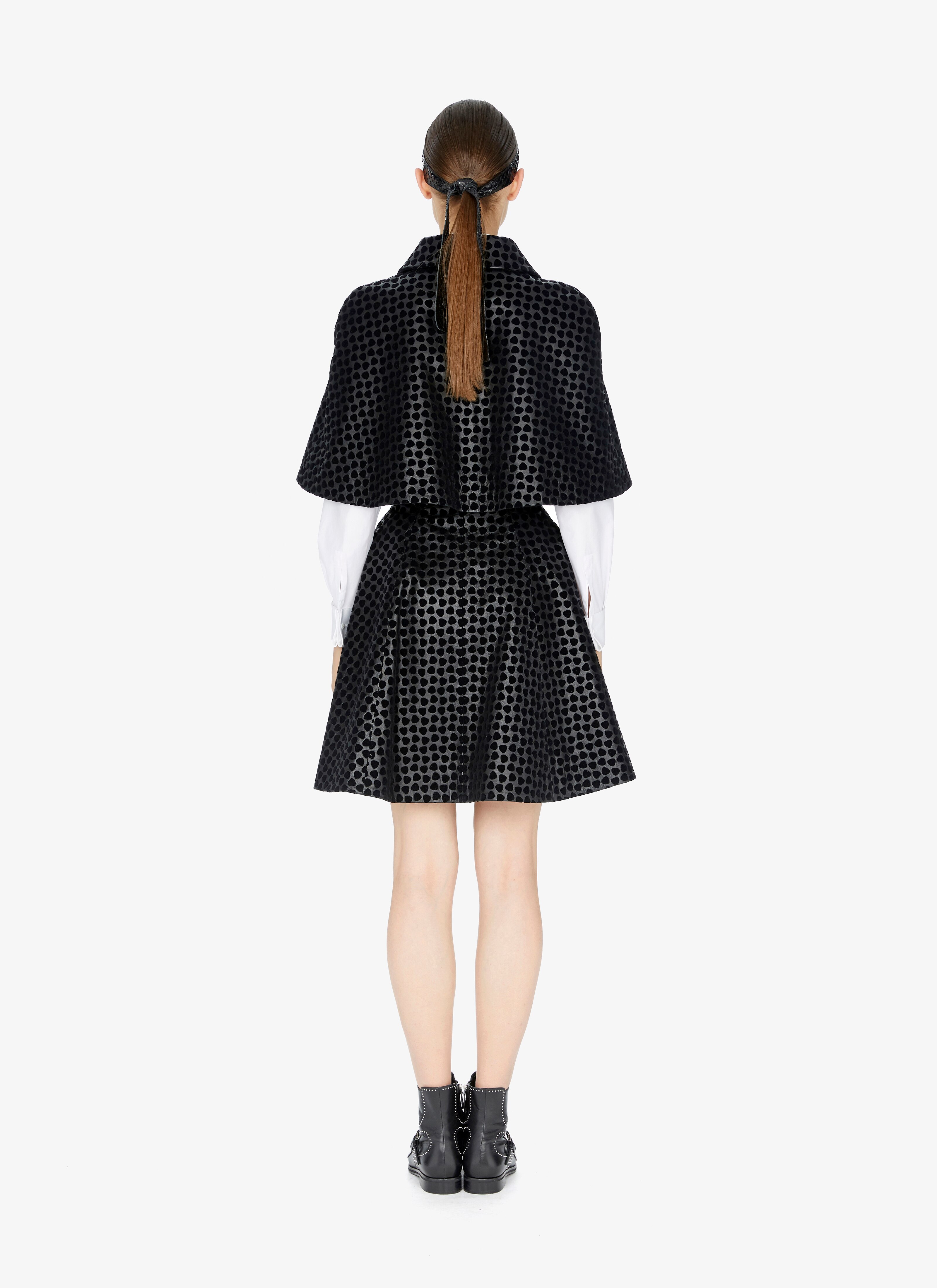 Cropped Lambskin Cape Cropped Lambskin Cape - maison-alaia.com