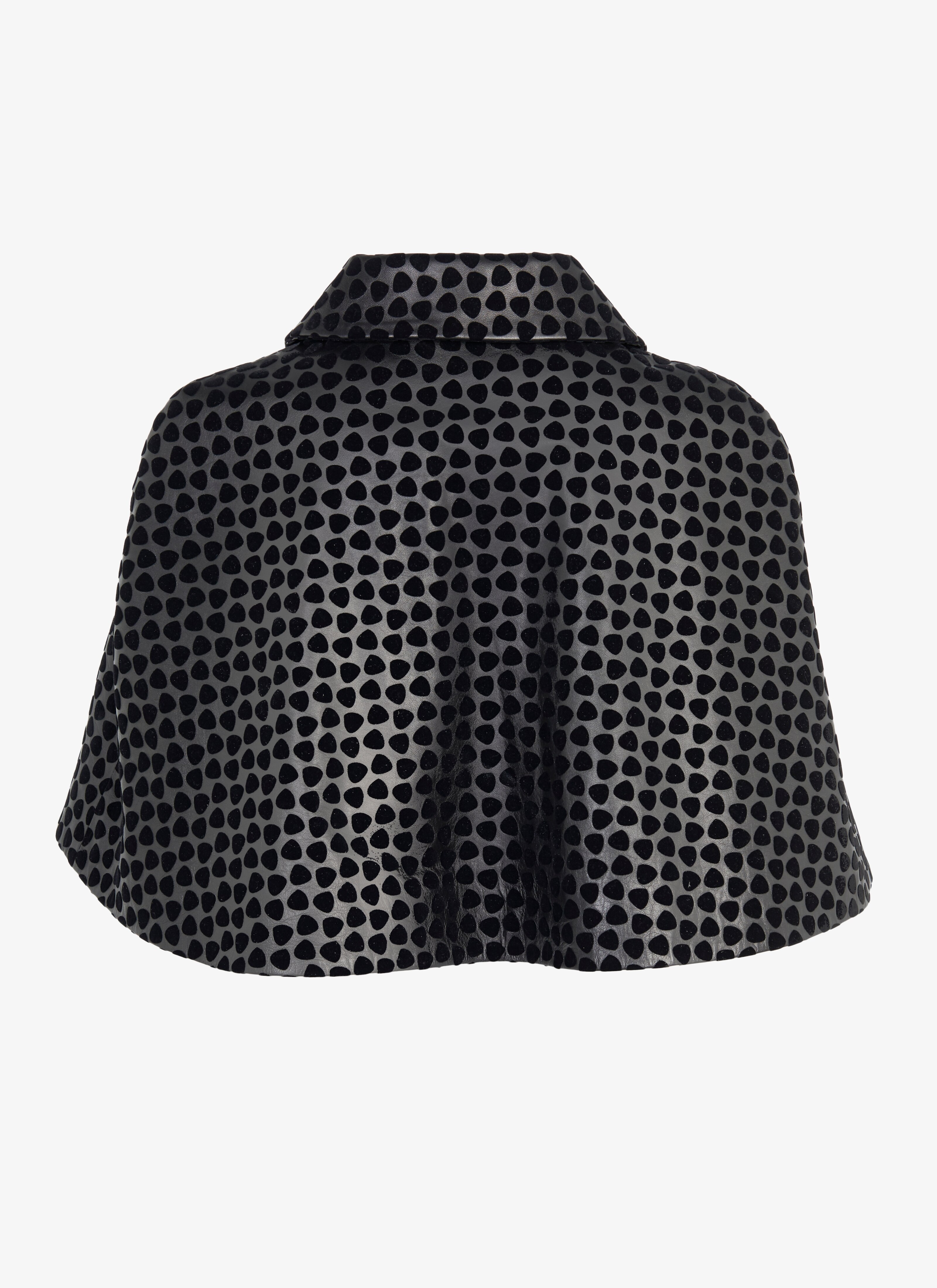 Cropped Lambskin Cape Cropped Lambskin Cape - maison-alaia.com